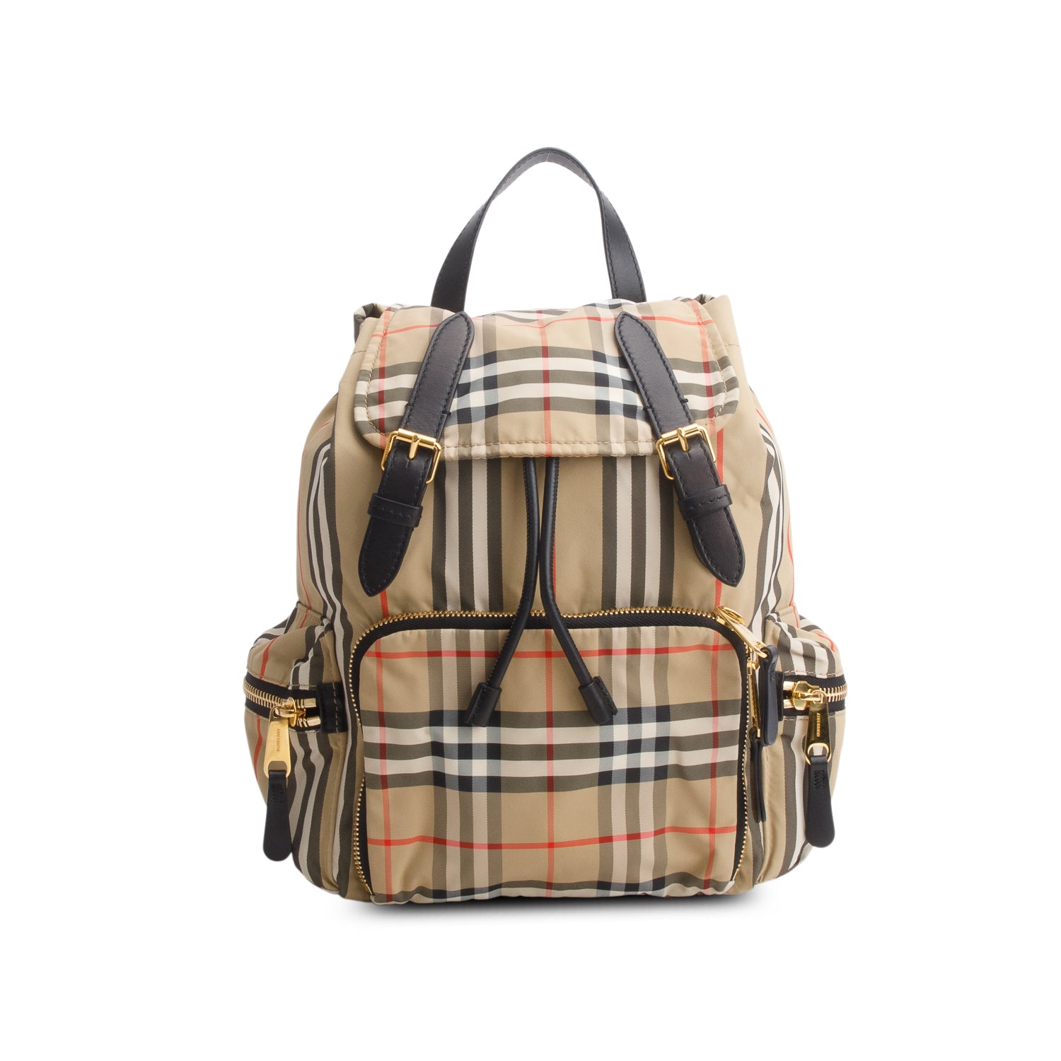 Burberry Check Nylon Rucksack Backpack