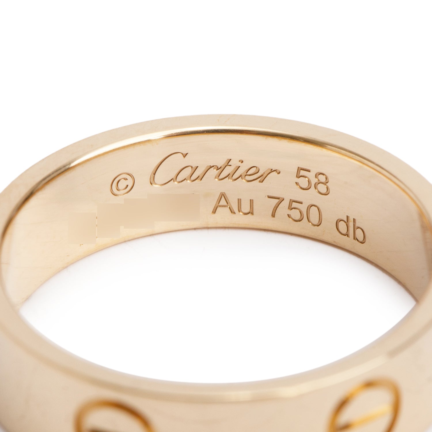 Cartier 2024 18k Yellow Gold 5.5 MM Love Ring, Classic Model, Size 58 8.25 w/ Box & Certificate