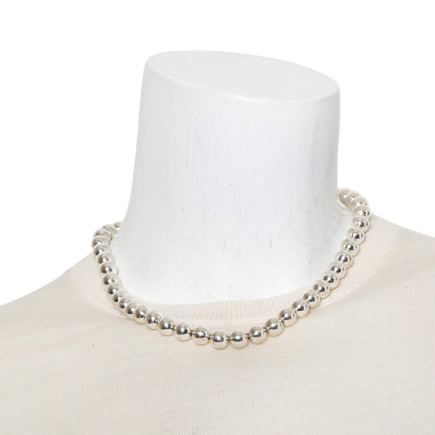 Tiffany & Co. Sterling Silver HardWear Ball Necklace