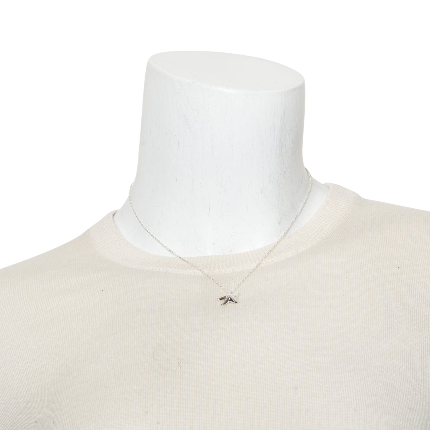 Tiffany & Co. Elsa Peretti Sterling Silver Starfish Pendant Necklace