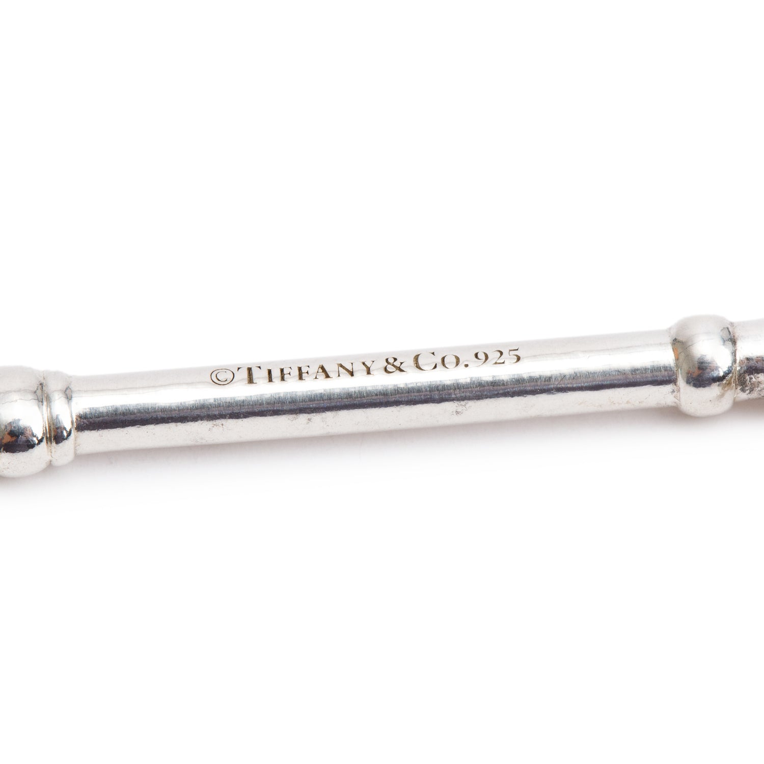 Tiffany & Co. Sterling Silver Large Trefoil Key Pendant Necklace