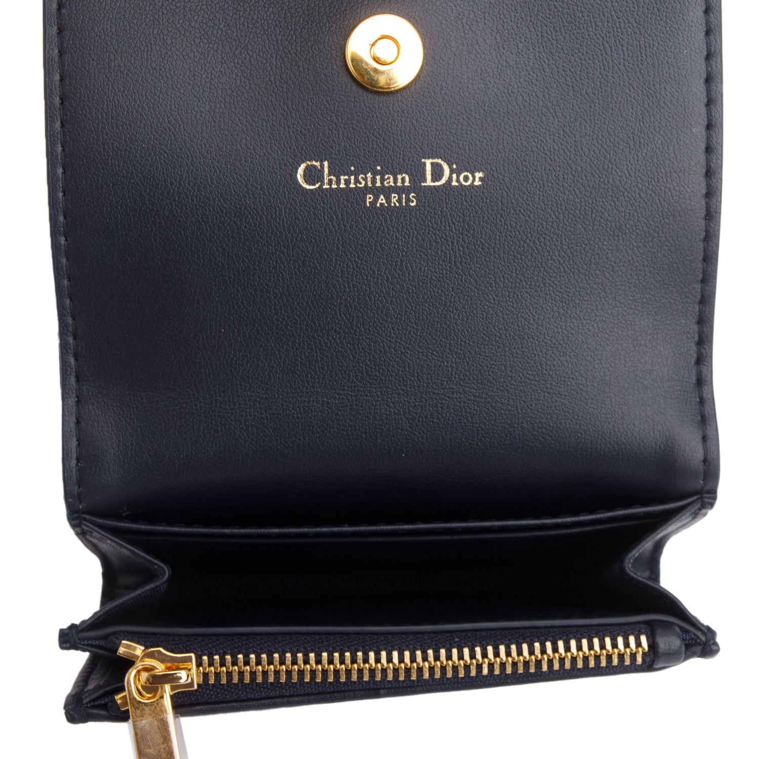 Christian Dior 2023 Blue Oblique 30 Montaigne Glycine Wallet