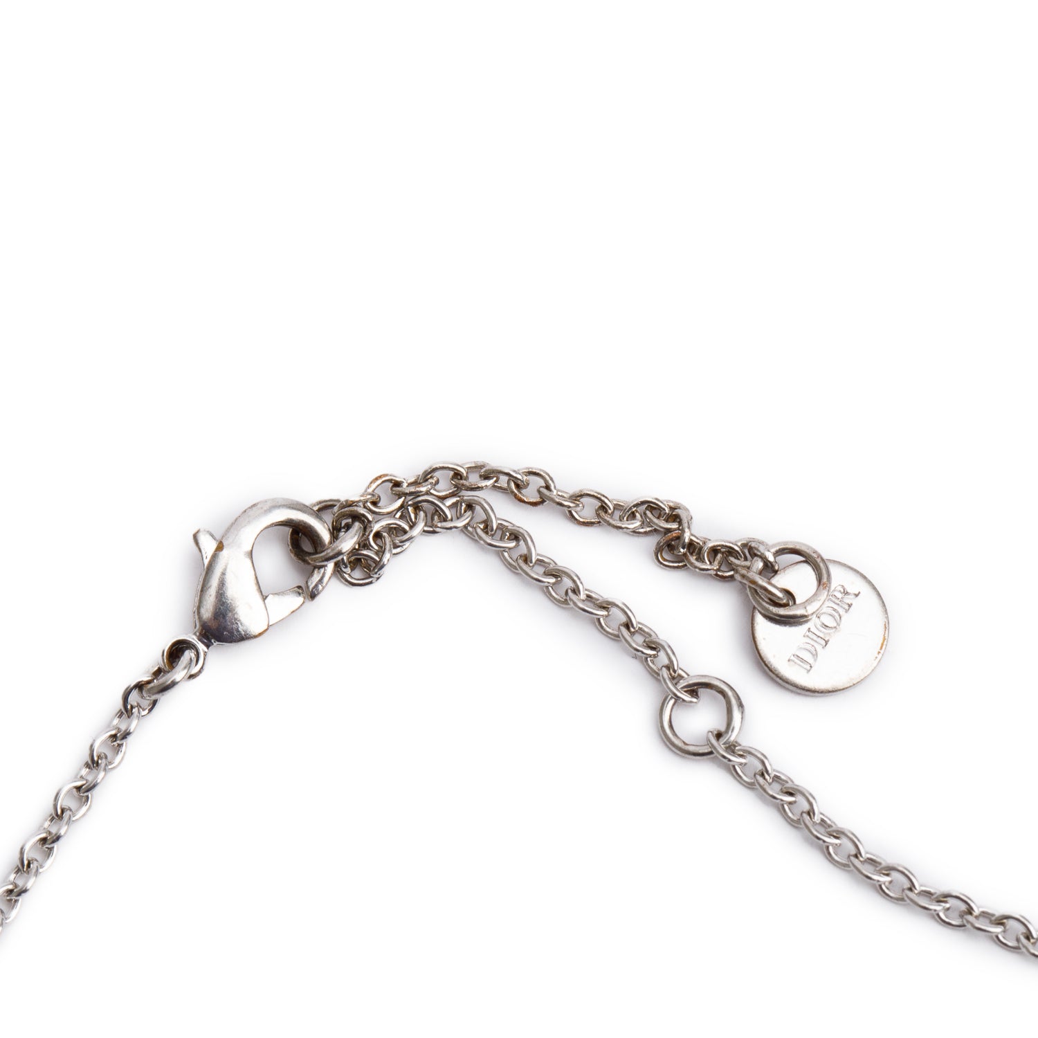 Christian Dior Palladium Plated Crystal Clair D Lune Bracelet