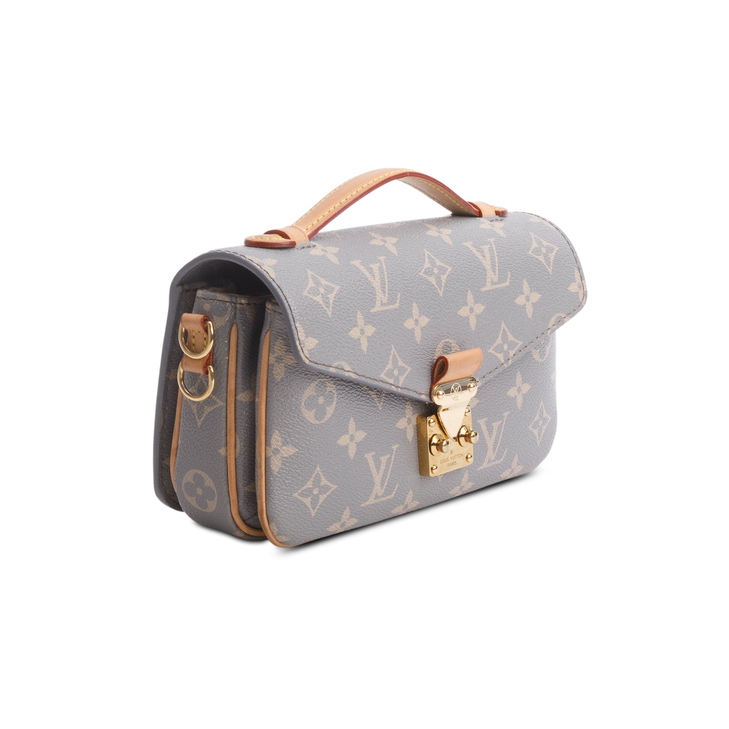 Louis Vuitton Grey Monogram Pochette Metis East West w/ Straps