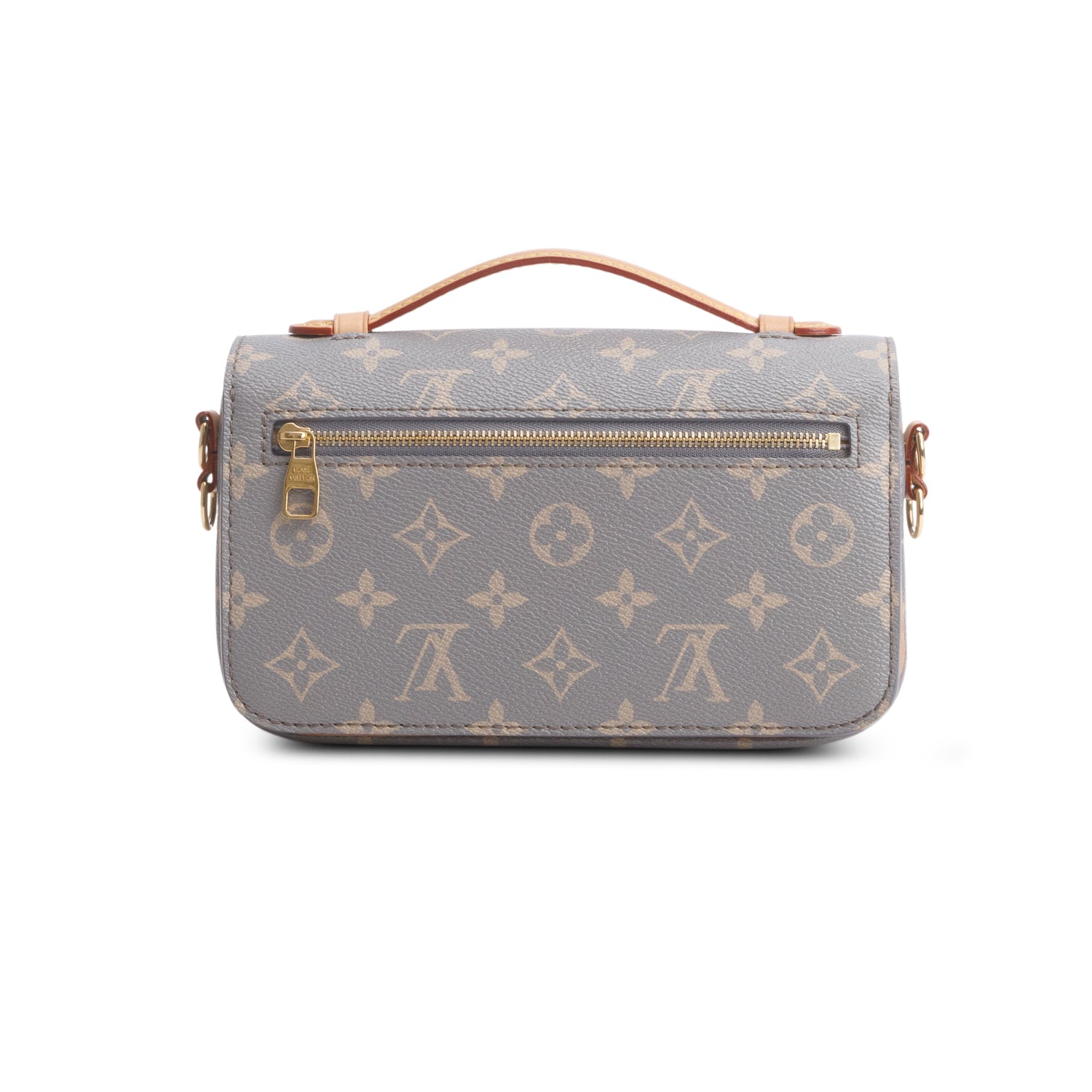 Louis Vuitton Grey Monogram Pochette Metis East West w/ Straps