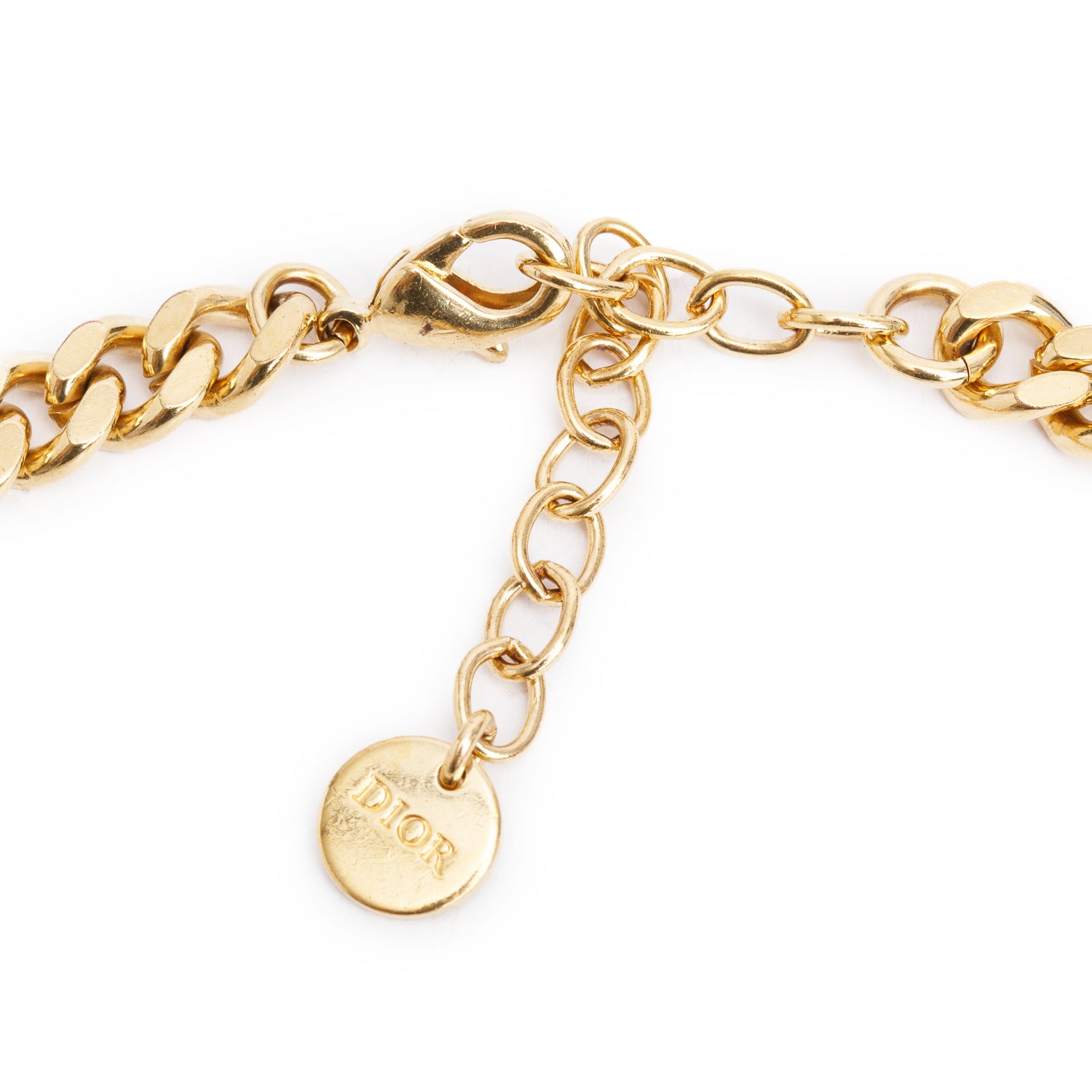 Christian Dior Gold Plated Crystal Dio(R)evolution Choker Necklace