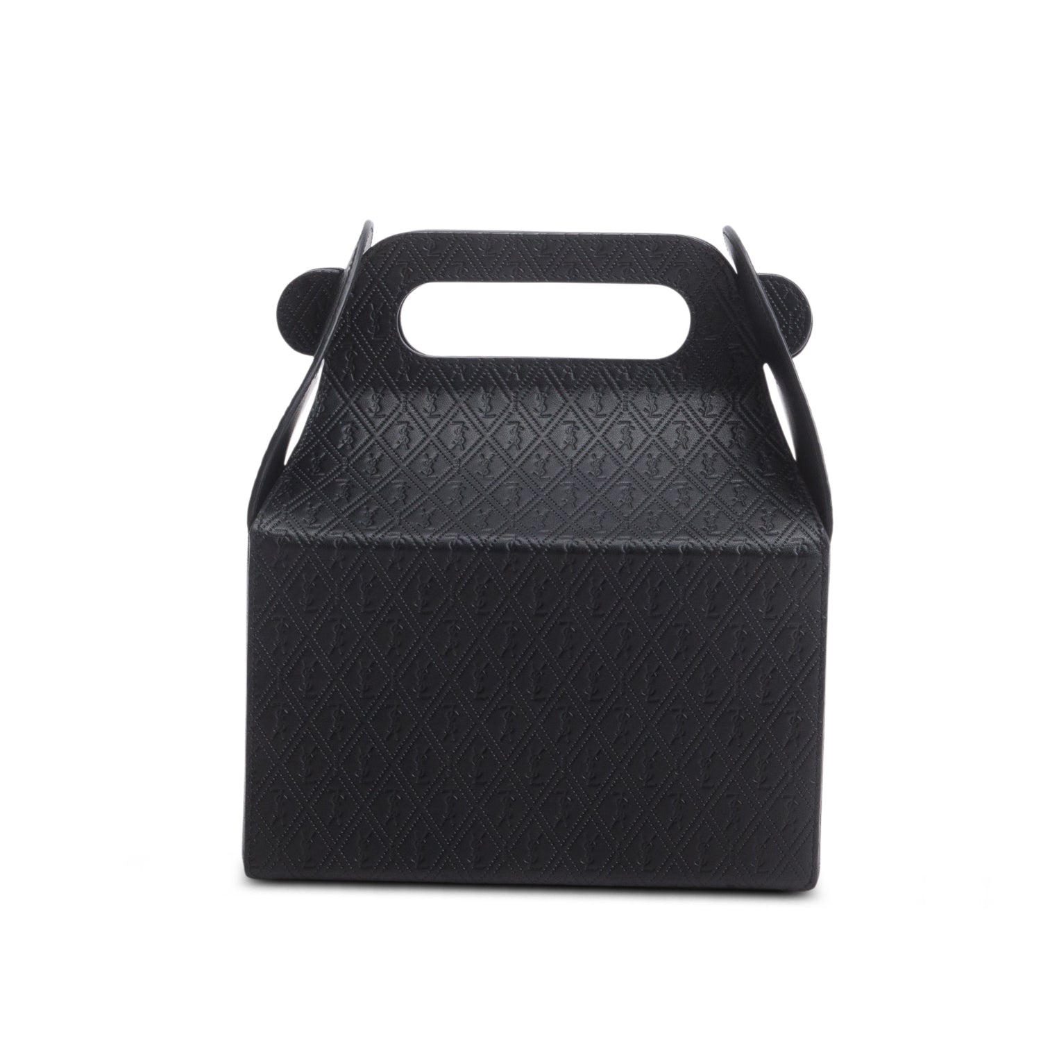 Saint Laurent 2023 Black Calfskin Monogram Take Away Box
