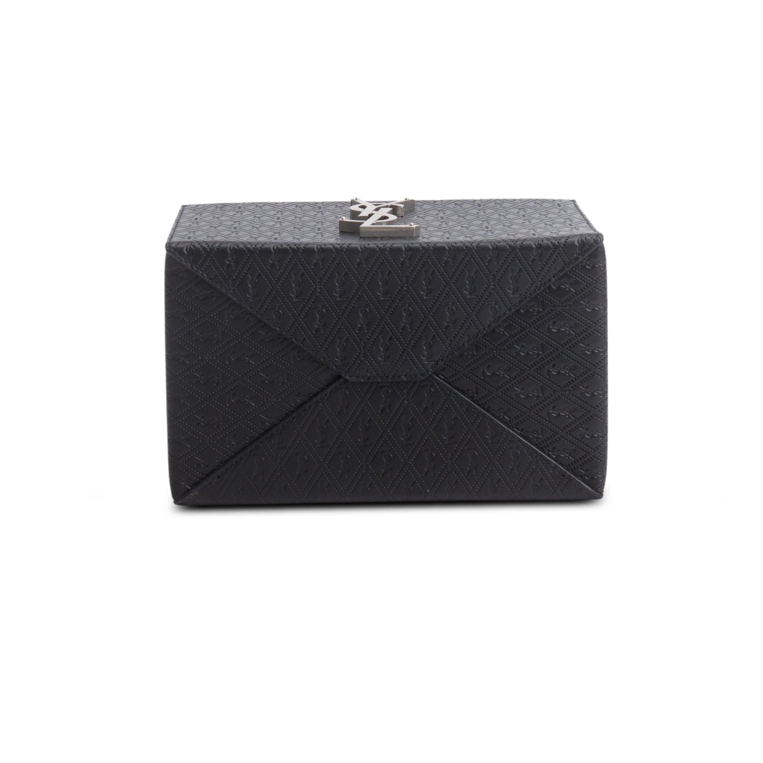 Saint Laurent 2023 Black Calfskin Monogram Take Away Box