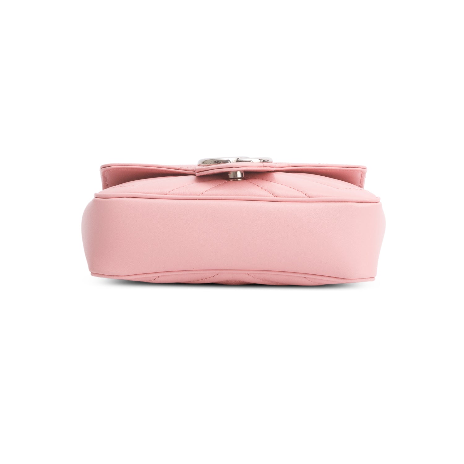 Gucci Pink GG Marmont Matelasse Leather Super Mini Bag
