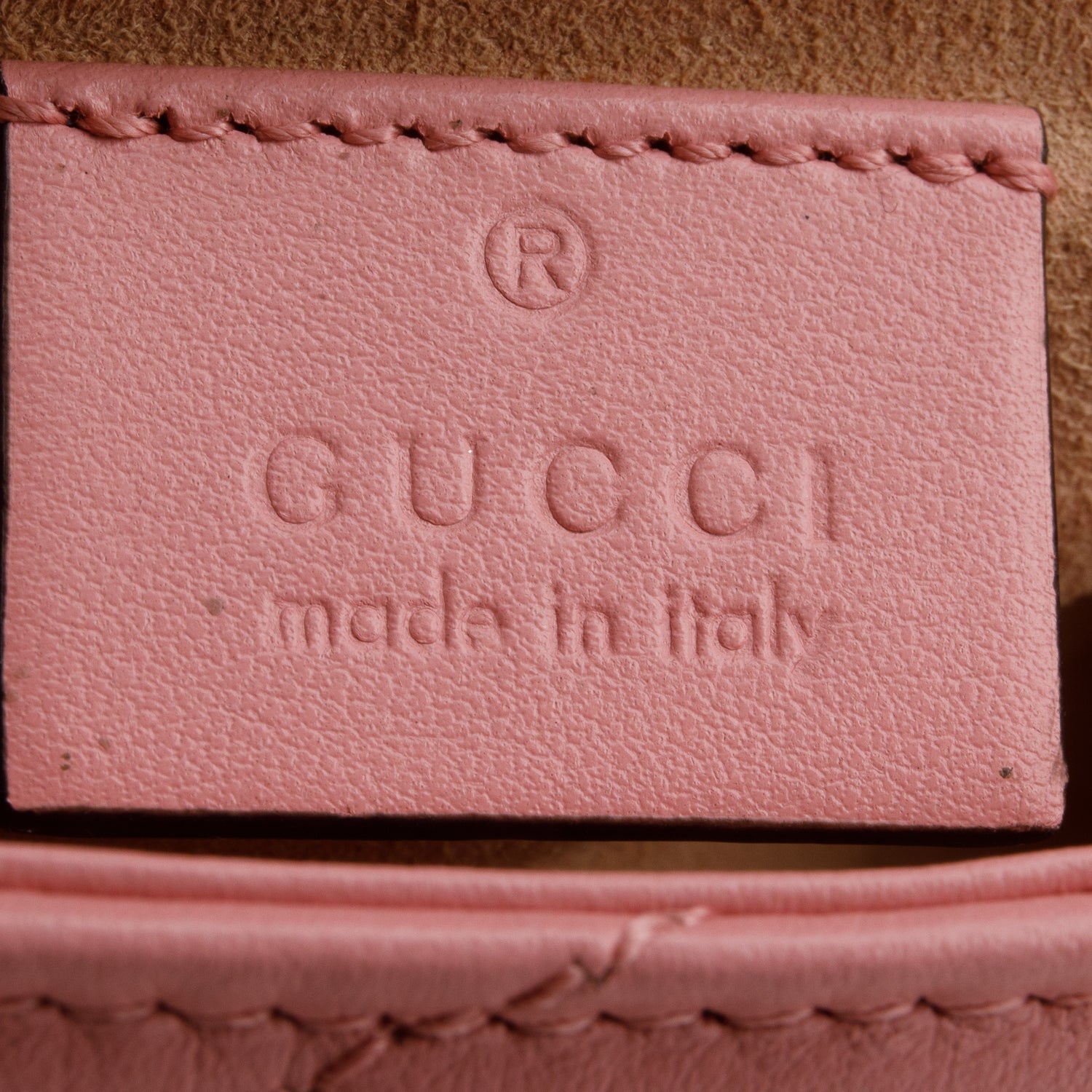 Gucci Pink GG Marmont Matelasse Leather Super Mini Bag