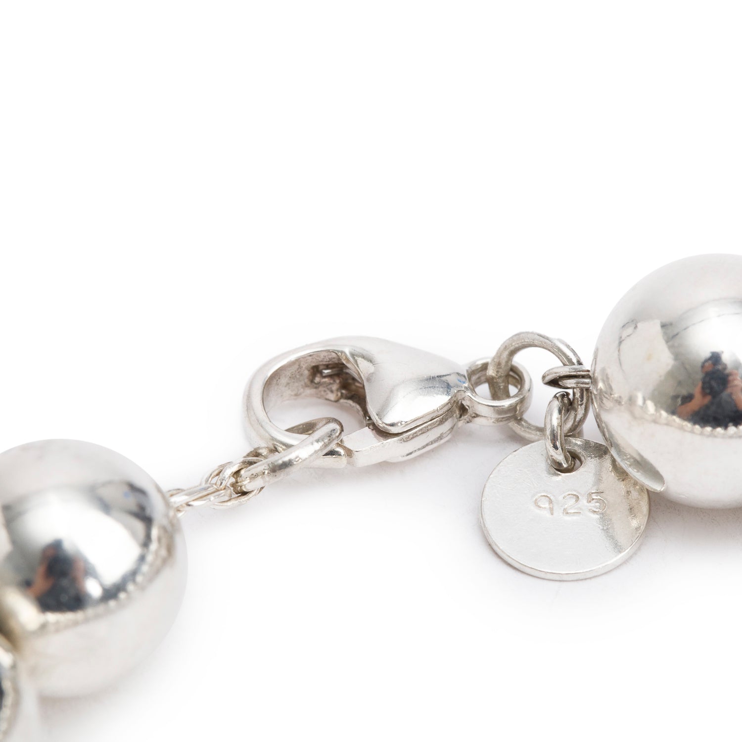 Tiffany & Co. Sterling Silver 10 MM HardWear Ball Bracelet