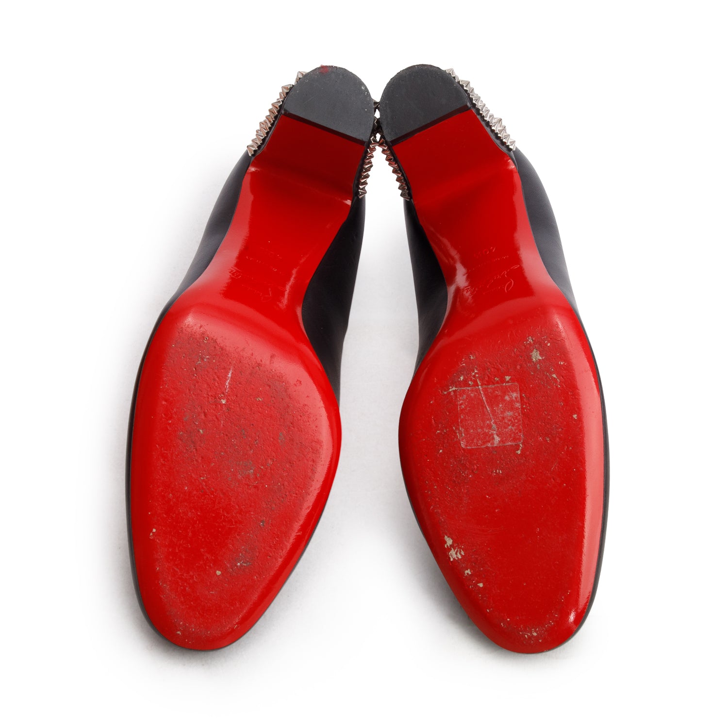 Christian Louboutin Black Nappa Leather Marimalus 85 Pump, Women's Size 40.5 w/ Box