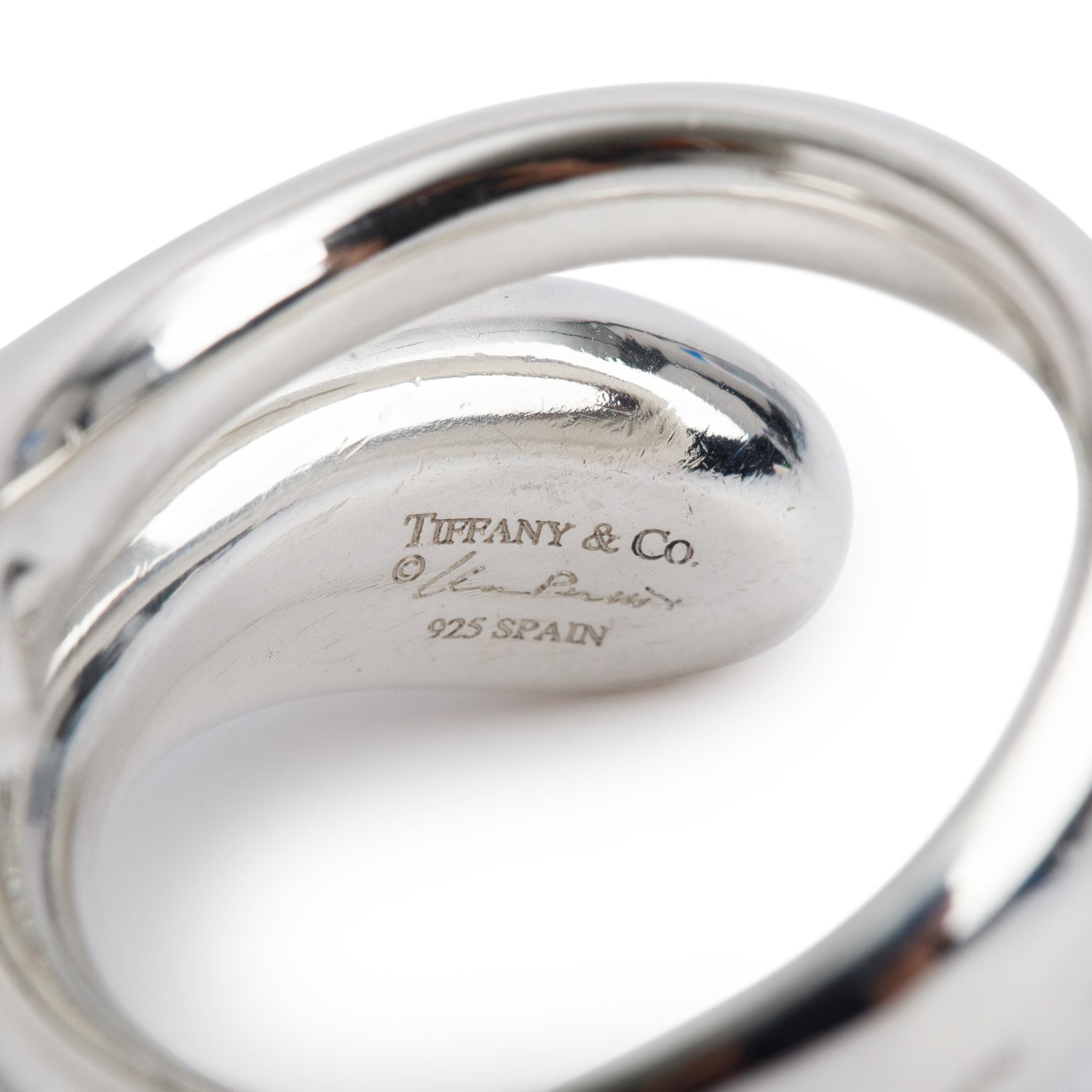 Tiffany & Co. Elsa Peretti Sterling Silver Teardrop Ring, Size 6