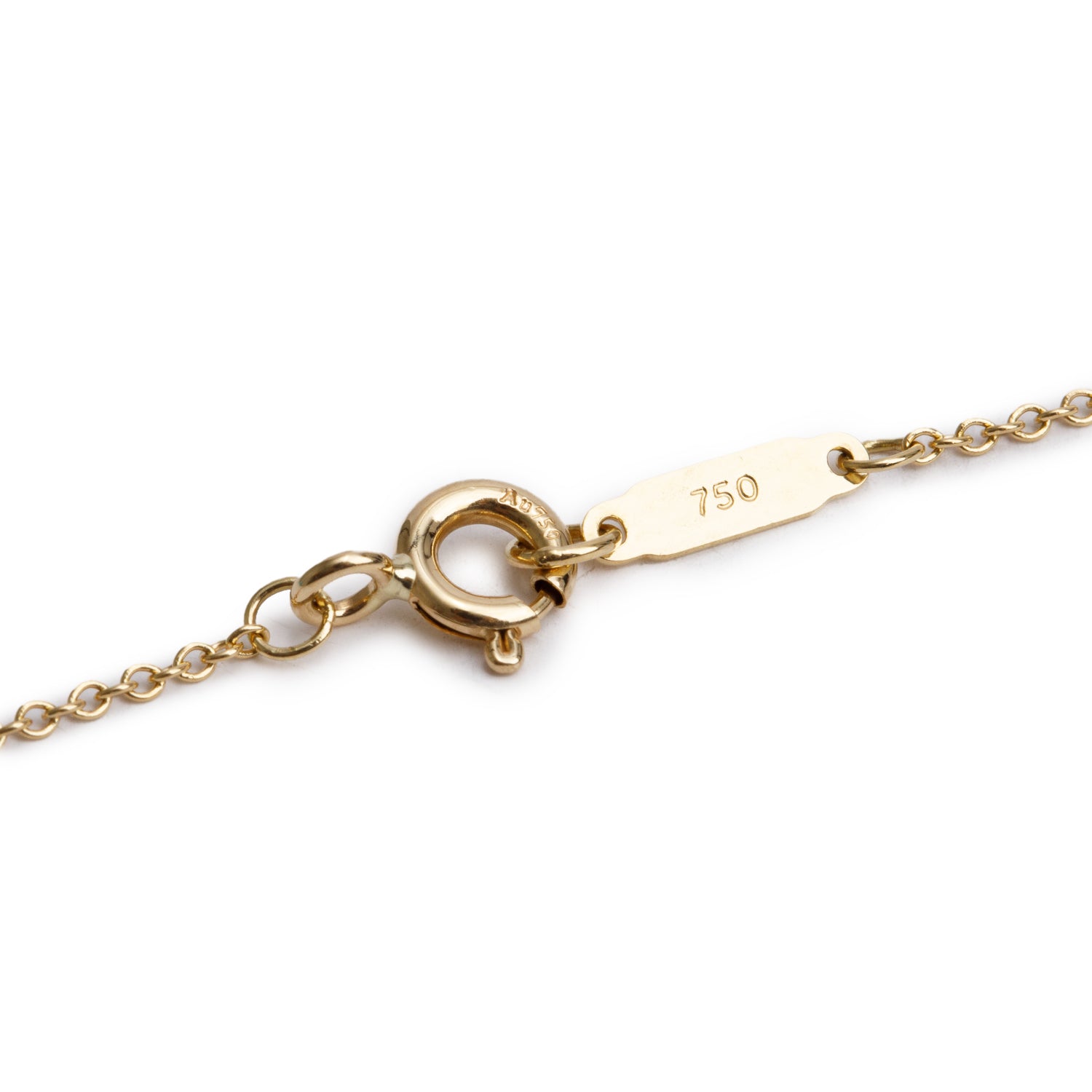 Tiffany & Co. 18k Yellow Gold Notes Medium Heart Tag Pendant Necklace w/ Box