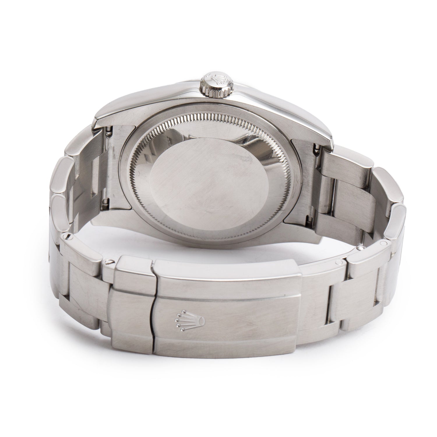 Rolex Stainless Steel Oyster Perpetual 36 MM Watch Silver Dial 116000 w/ Box & Papers