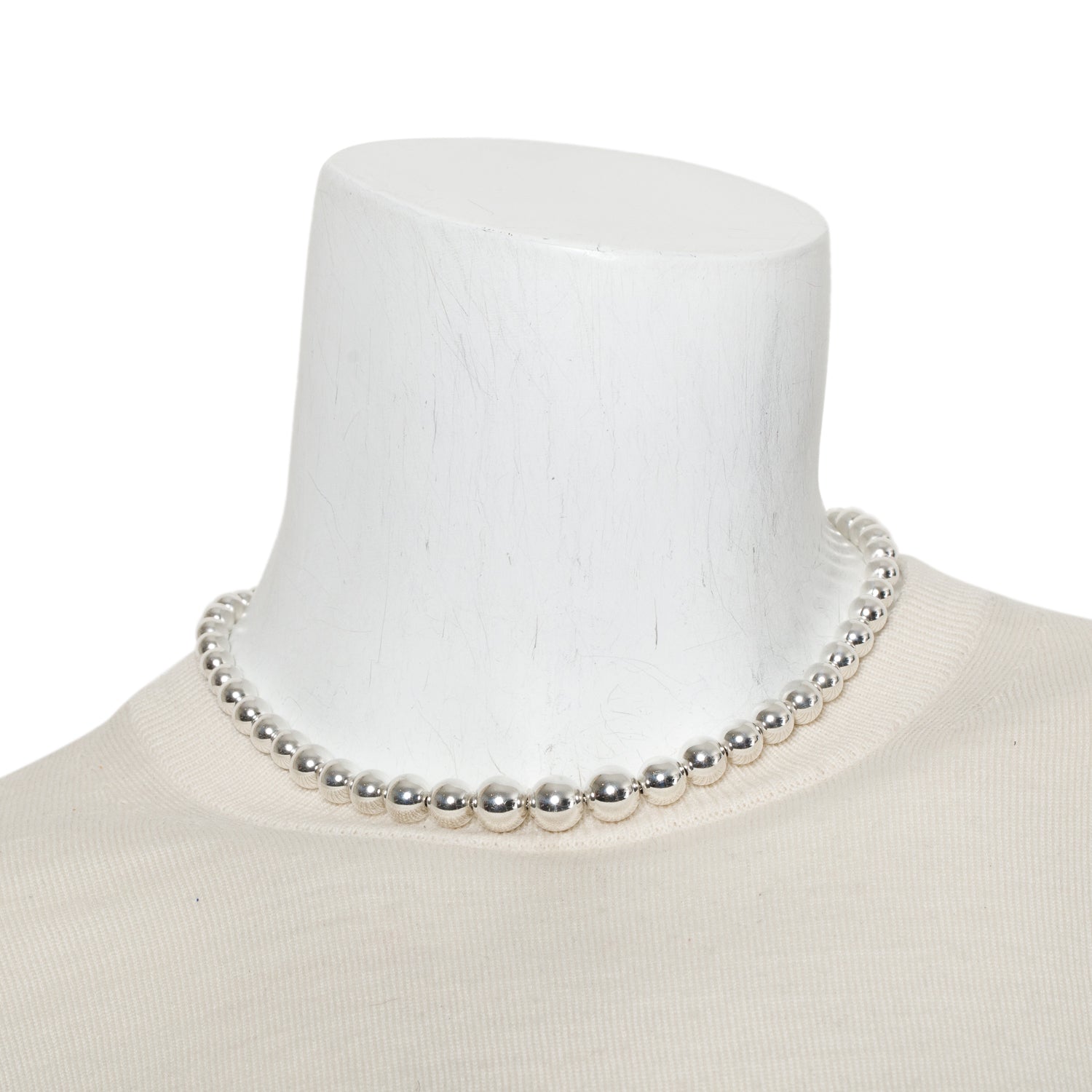 Tiffany & Co. Sterling Silver HardWear Graduated Ball Necklace