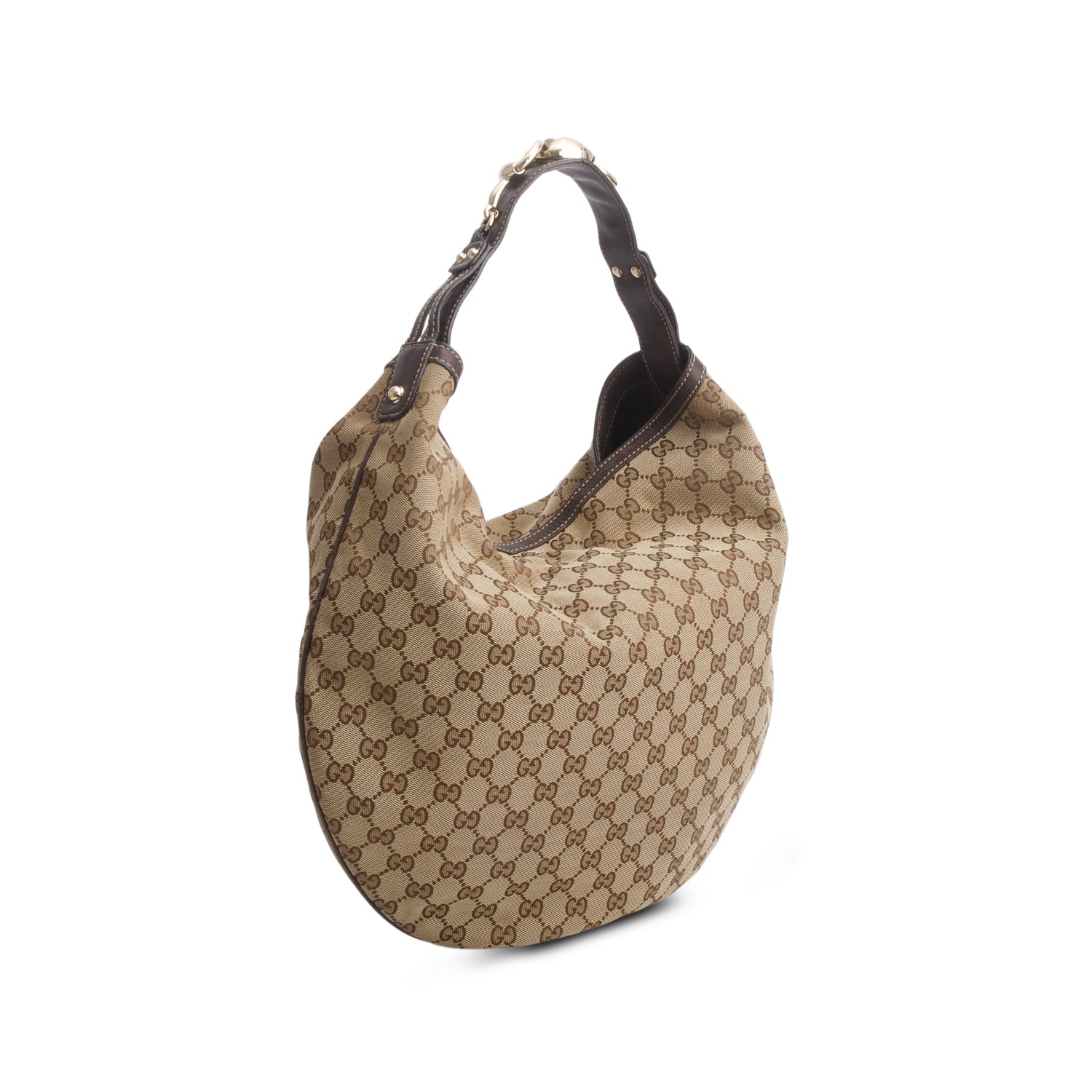 Gucci Monogram GG Canvas Large Wave Hobo