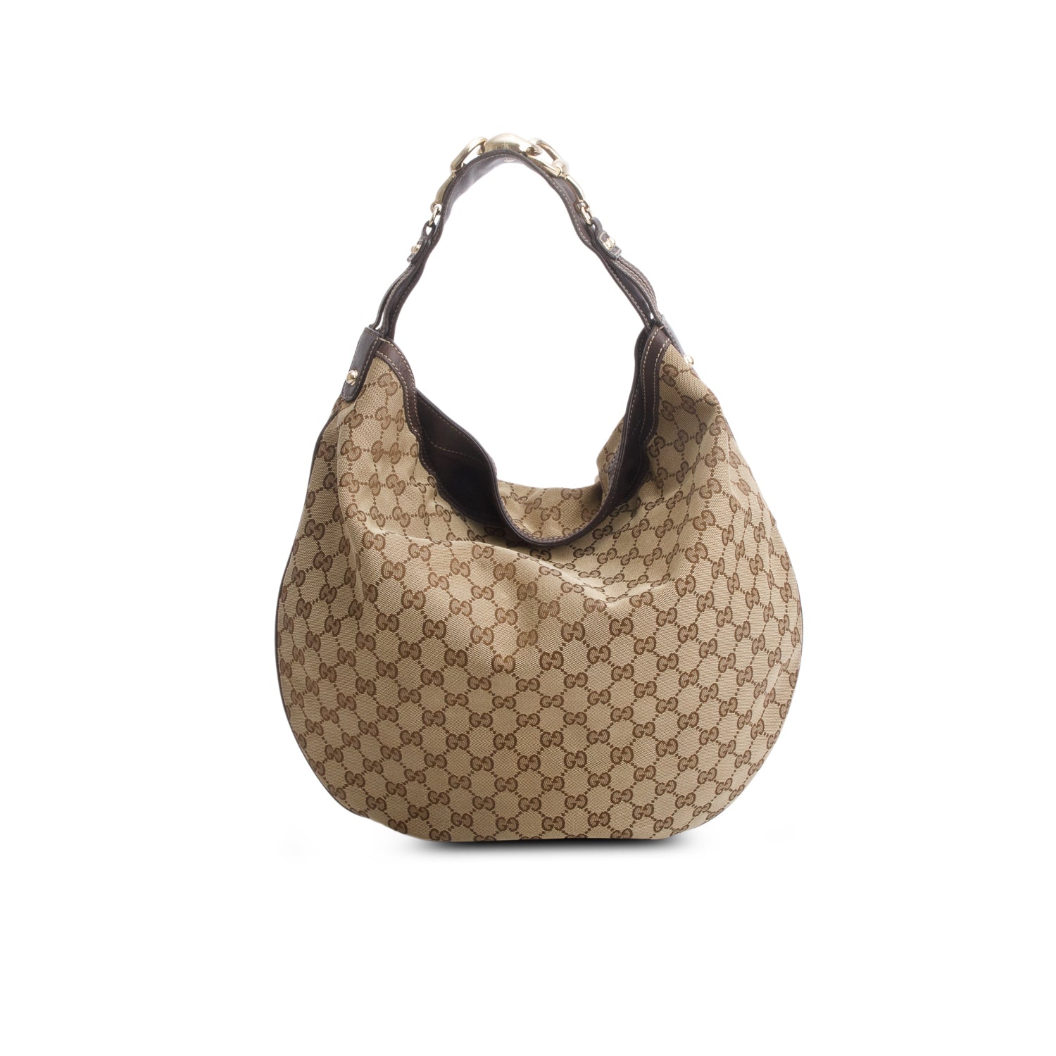 Gucci Monogram GG Canvas Large Wave Hobo