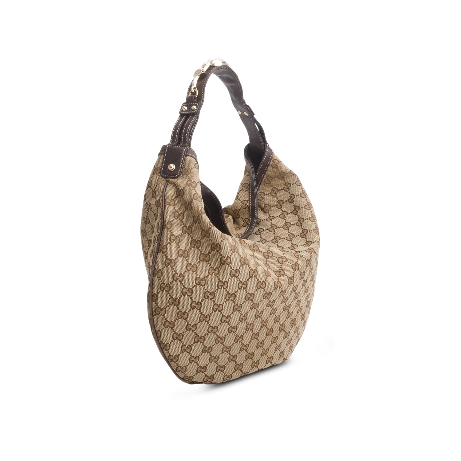 Gucci Monogram GG Canvas Large Wave Hobo