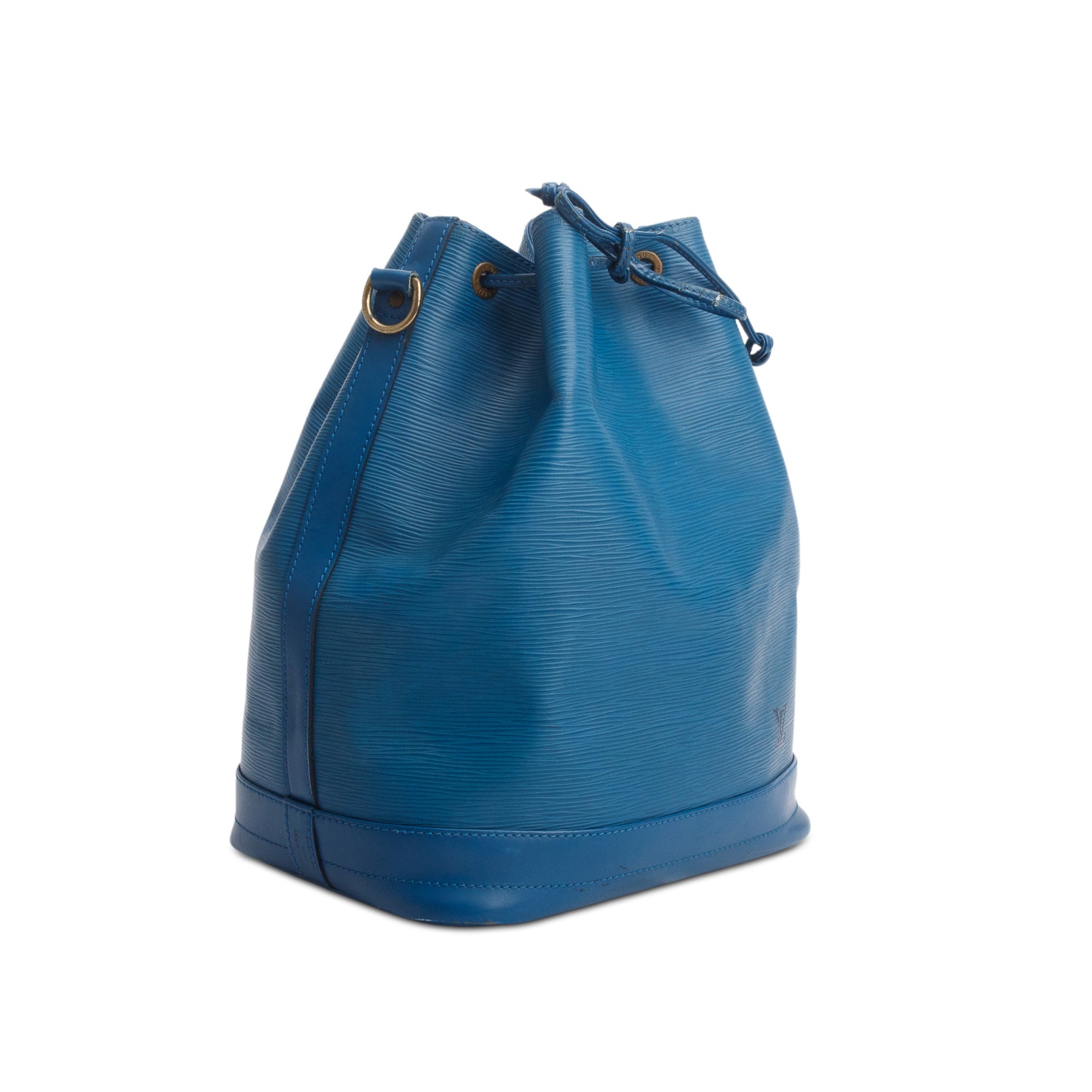 Louis Vuitton 1996 Blue Epi Leather Noe Bucket Bag
