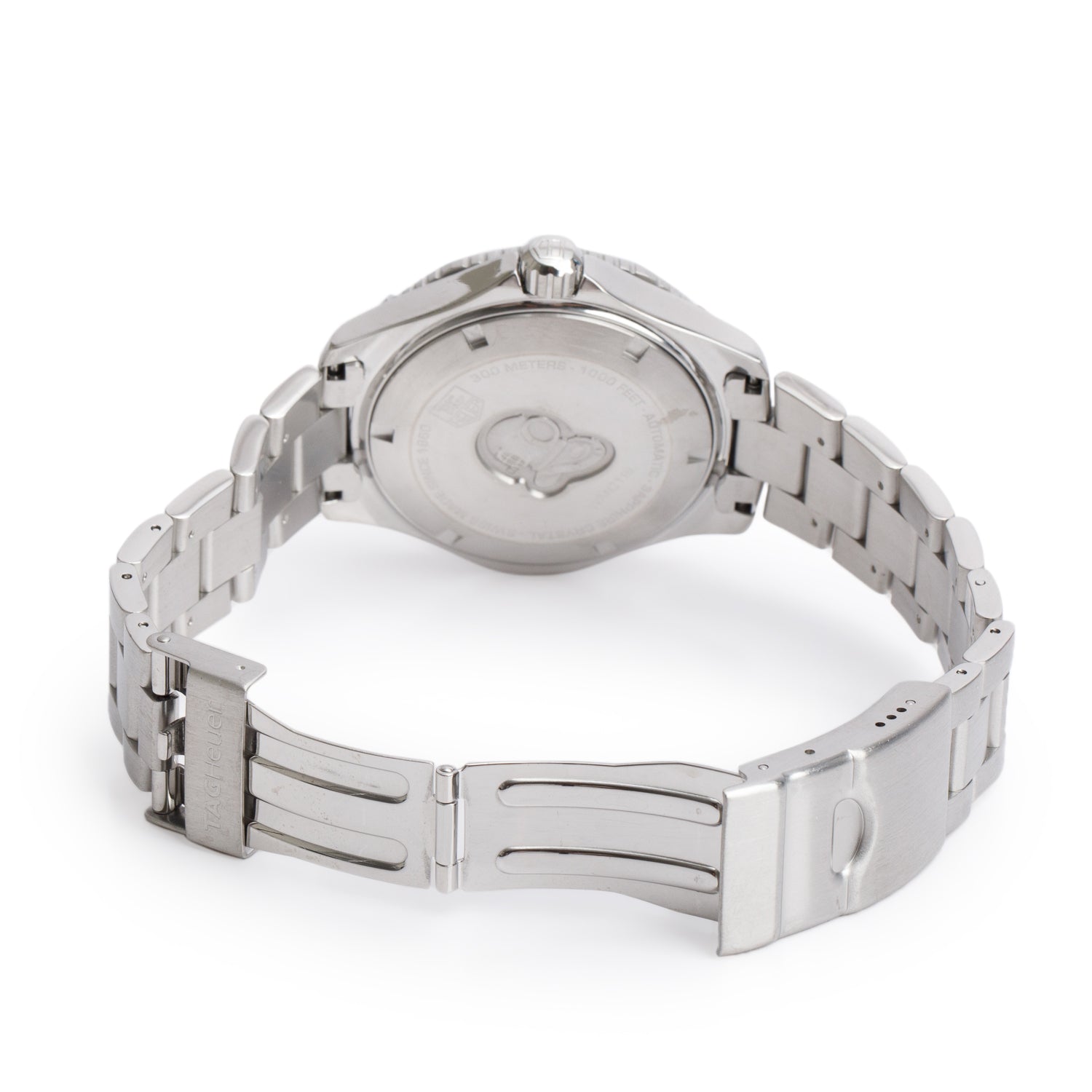 Tag Heuer Stainless Steel Aquaracer Calibre 5 41 MM Automatic Watch Black Dial WAN2110