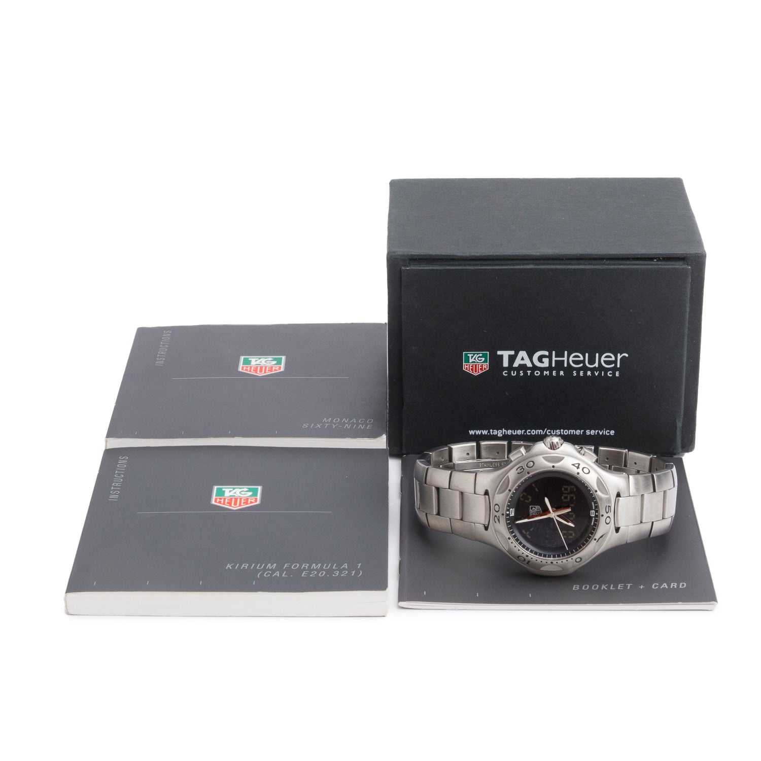 Tag Heuer Stainless Steel Kirium Formula 1 40 MM Chronograph Digital Quartz Watch CL111A w/ Box & Papers