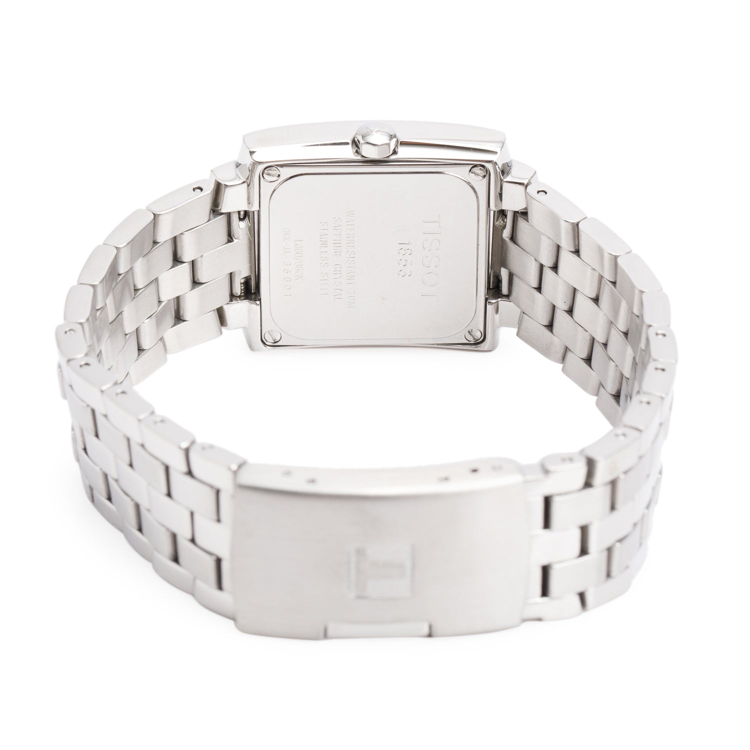 Tissot Stainless Steel 1853 T-Trend Square TXL Watch Blue Dial