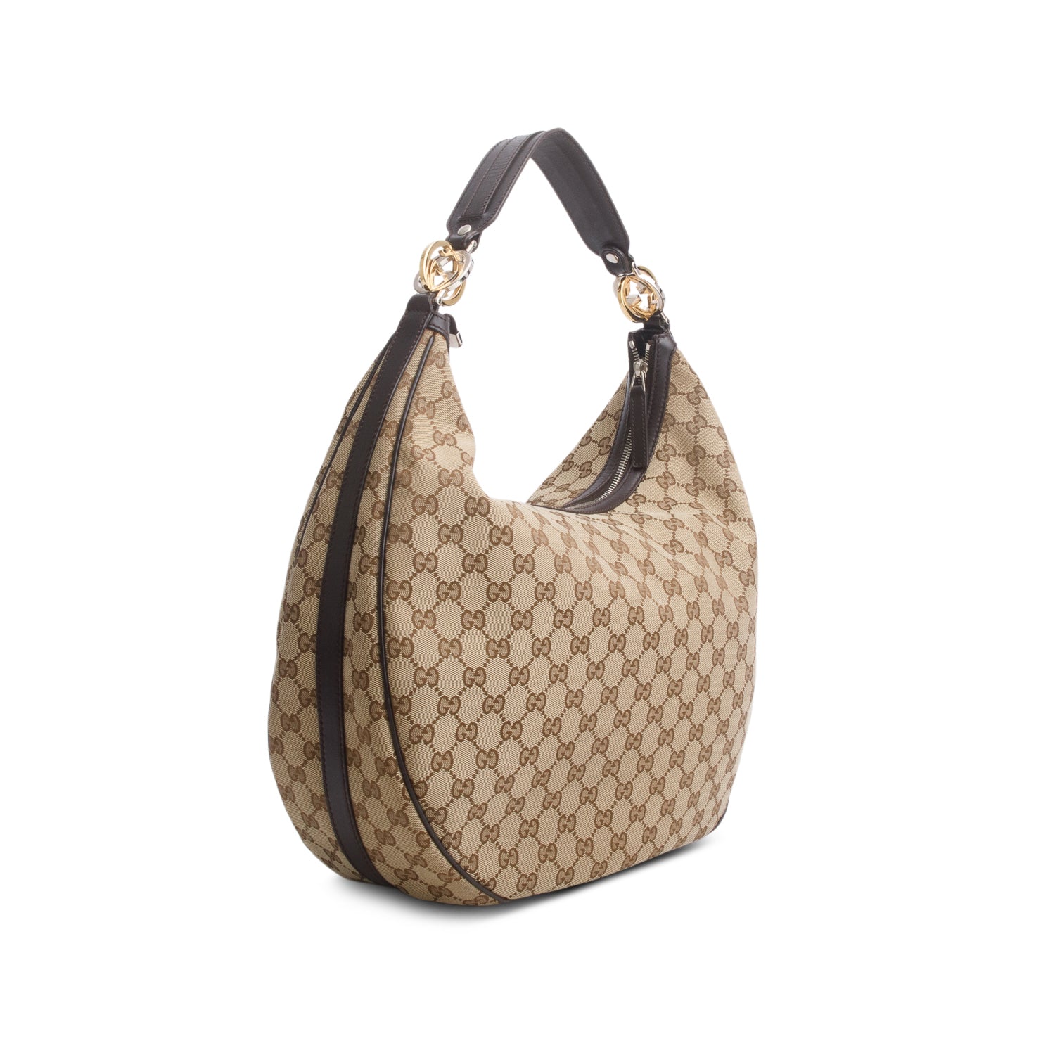Gucci GG Supreme Monogram Medium Twins Hobo