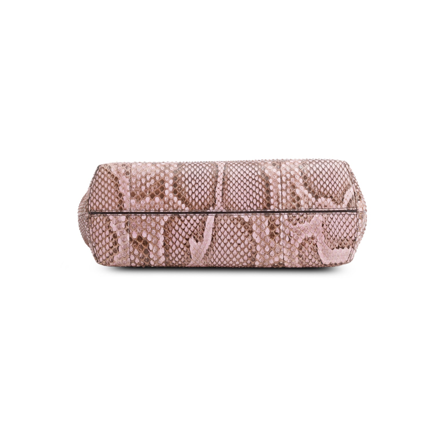 Fendi 2022 Pink Python Small Fendi First w/ Box, Receipt & Strap