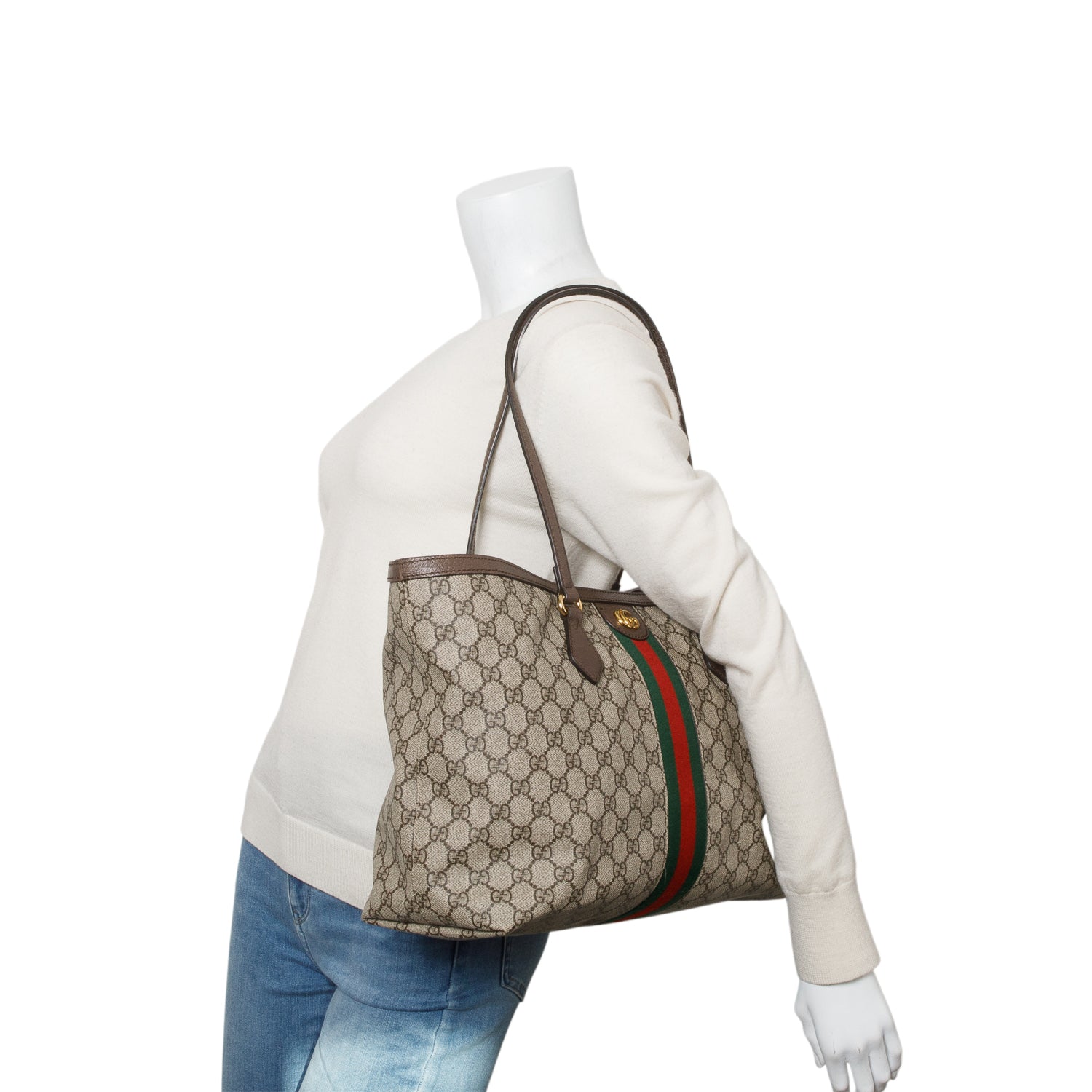 Gucci GG Supreme Web Ophidia GG Large Tote
