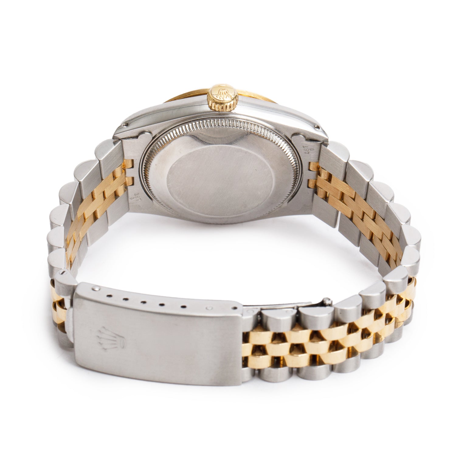 Rolex Stainless Steel & 18k Yellow Gold Diamond Dial Datejust 31 MM Watch Champagne Diamond Dial 68273