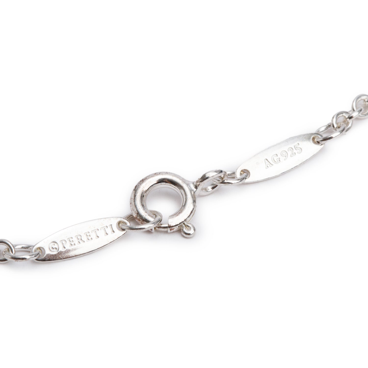 Tiffany & Co. Elsa Peretti Sterling Silver 11 MM Open Heart Bracelet