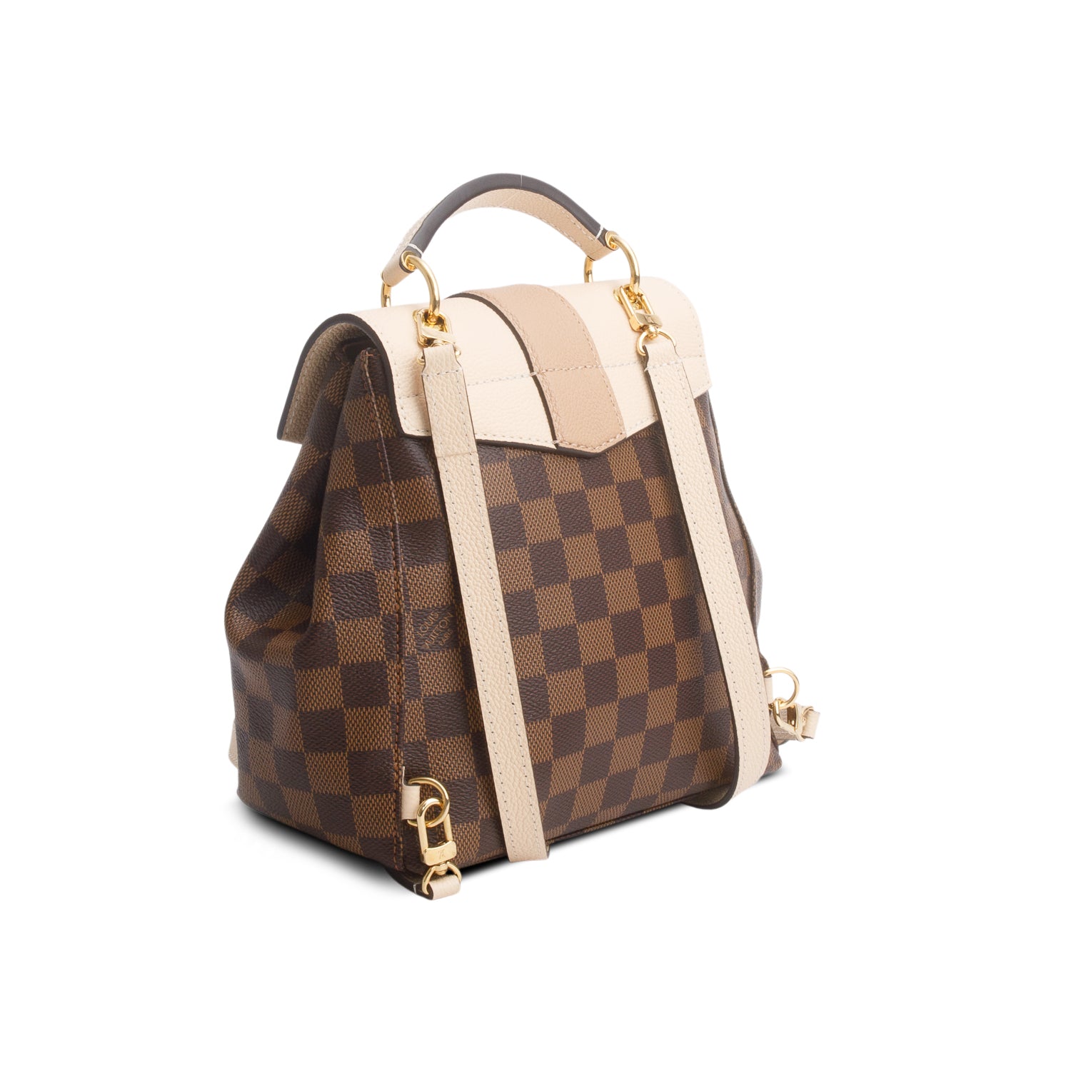 Louis Vuitton 2020 Cream Damier Ebene Clapton Backpack