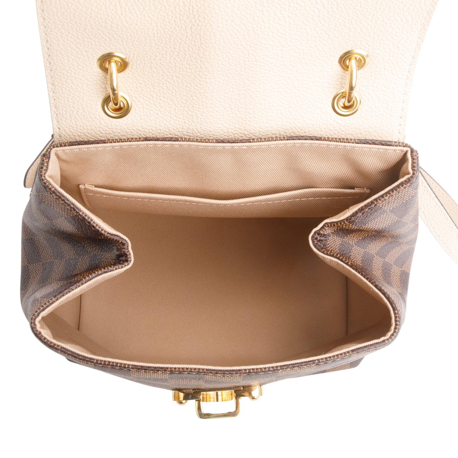 Louis Vuitton 2020 Cream Damier Ebene Clapton Backpack