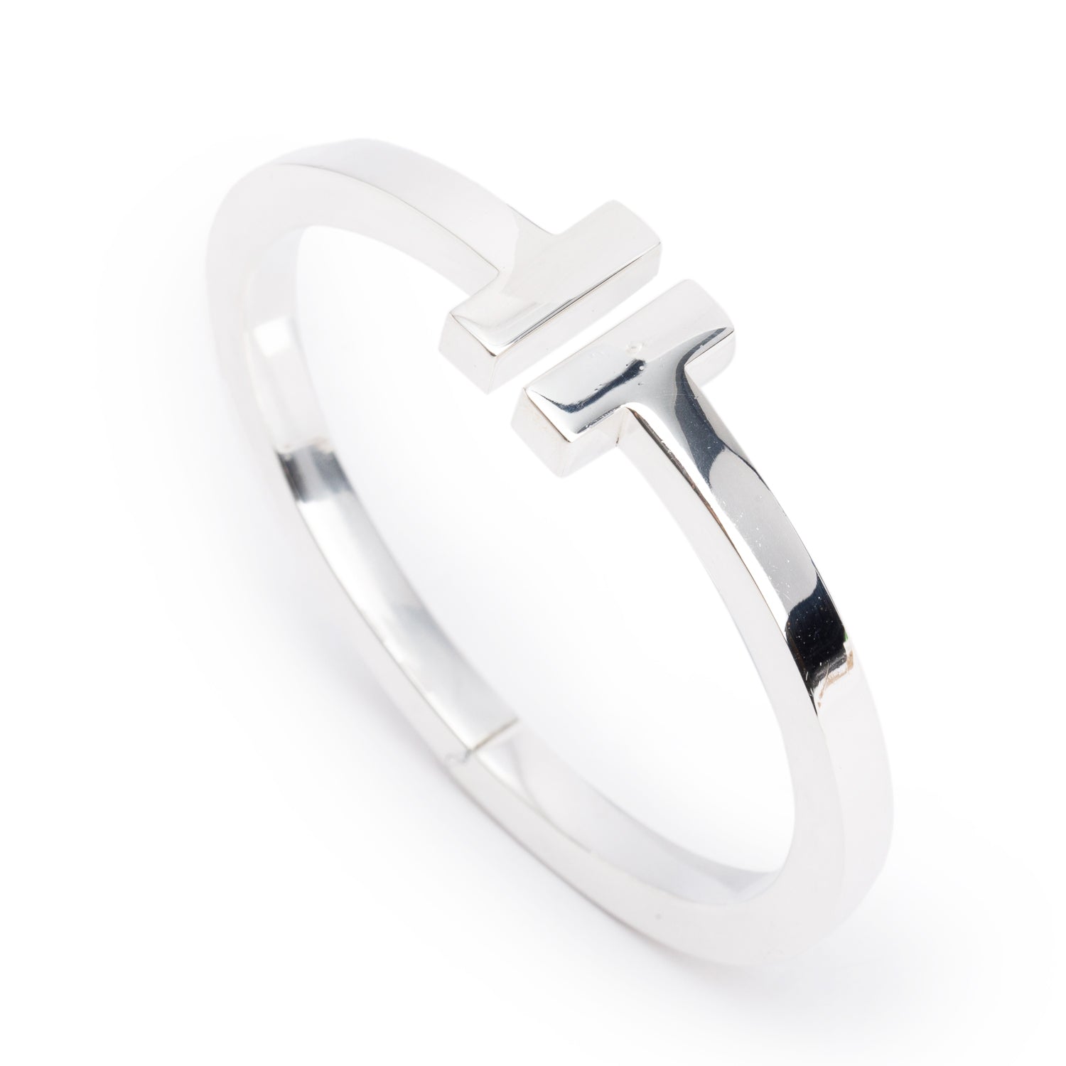 Tiffany & Co. Sterling Silver T Square Bracelet w/ Box