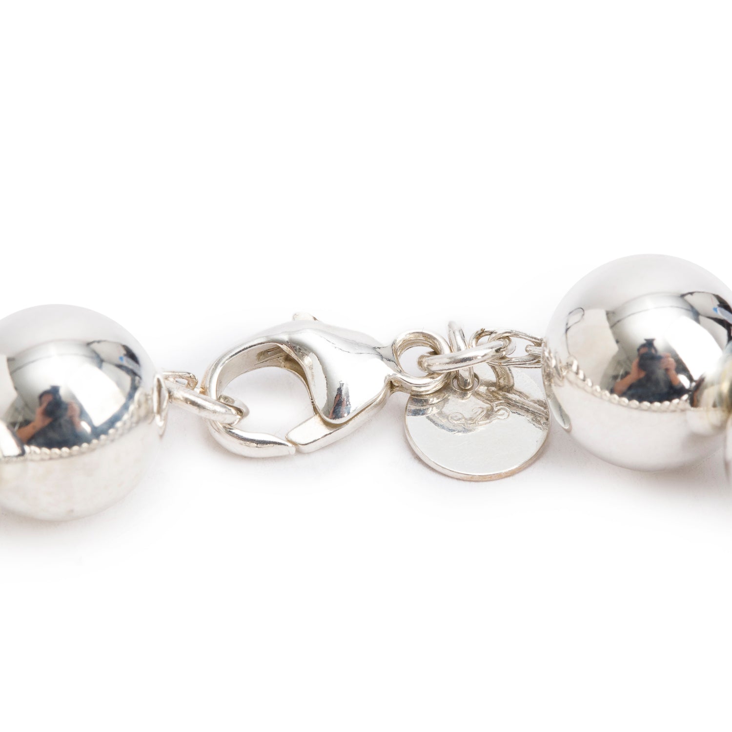 Tiffany & Co. Sterling Silver 10 MM HardWear Ball Bracelet