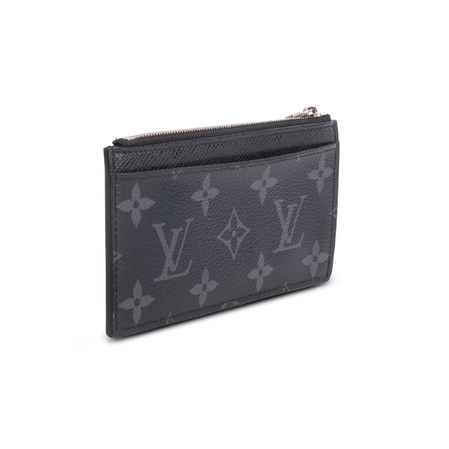 Louis Vuitton 2020 Monogram Eclipse Taiga Coin Card Holder