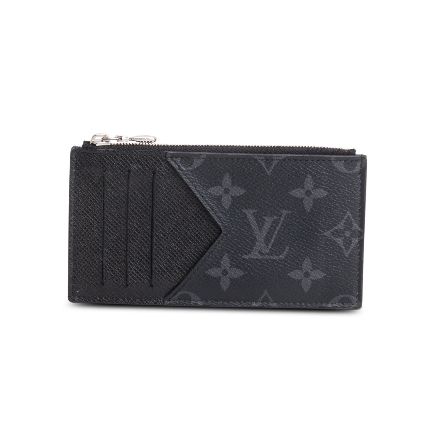 Louis Vuitton 2020 Monogram Eclipse Taiga Coin Card Holder
