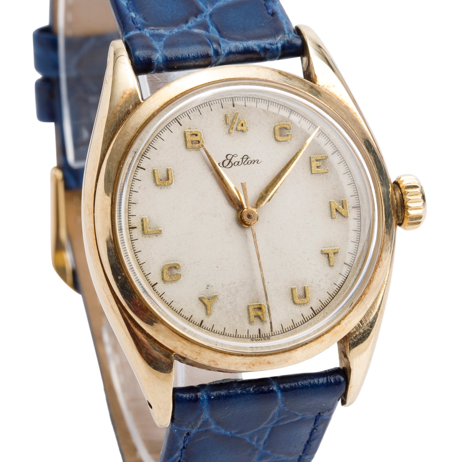 Rolex Vintage 14k Yellow Gold Oyster Precision Eaton 1/4 Century Club 34 MM Manual Watch 6022