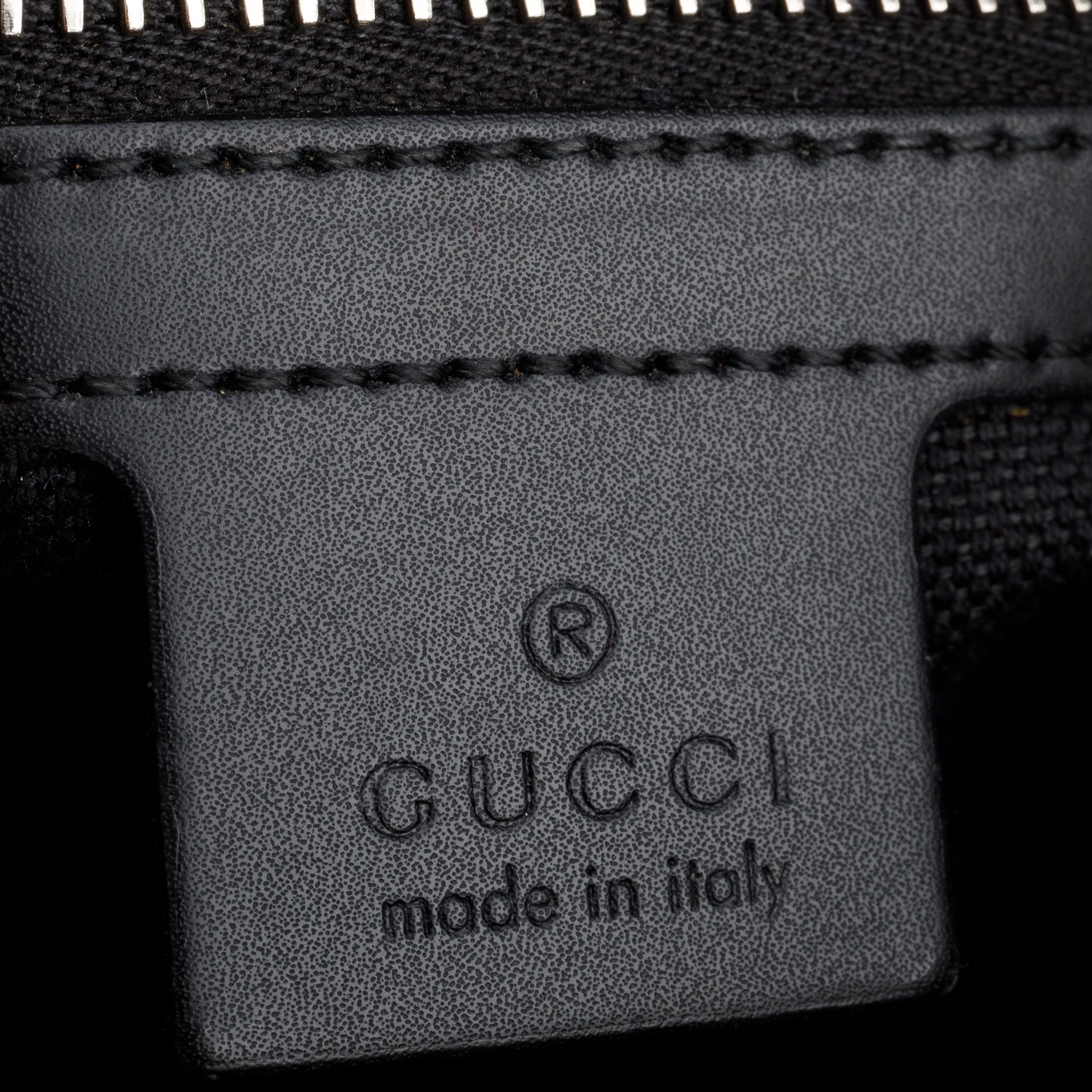 Gucci Black GG Supreme Canvas Calfskin Messenger Bag w/ Box
