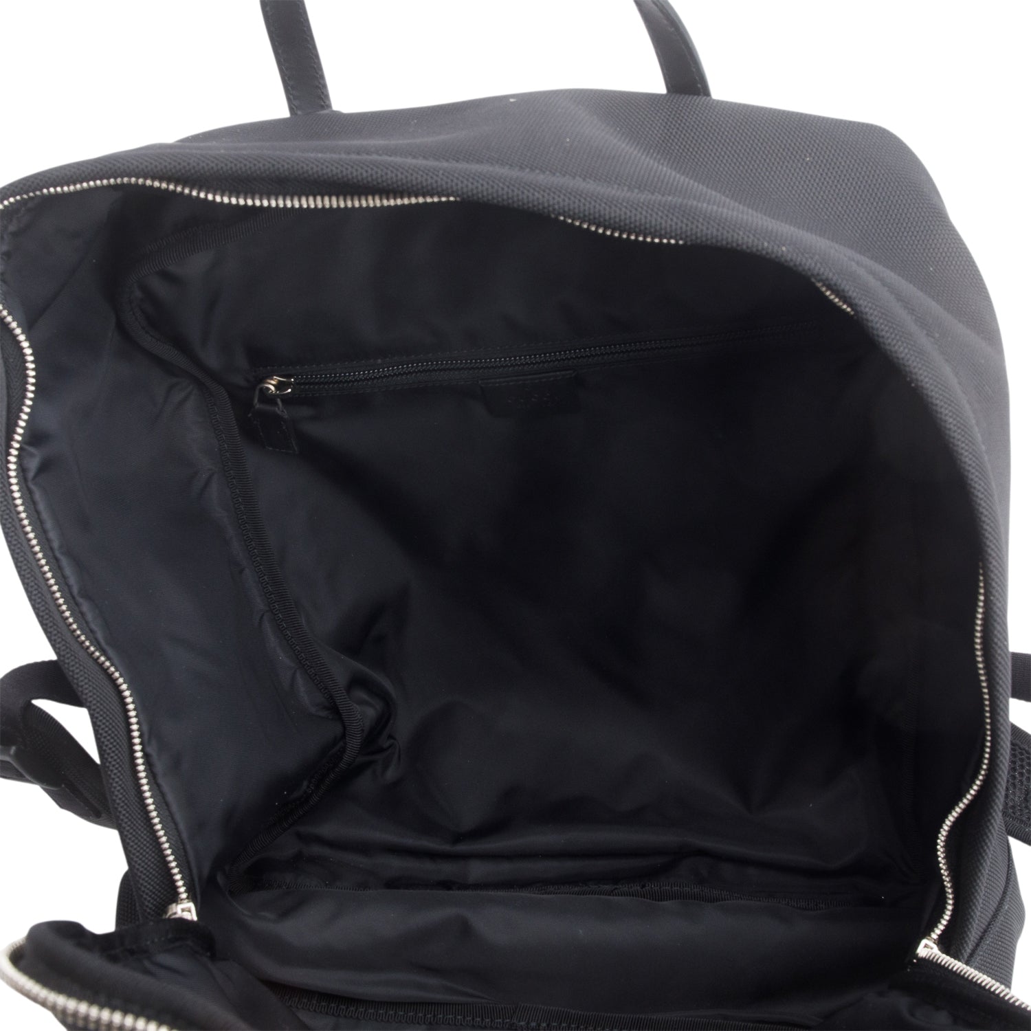 Gucci Black Techno Canvas Web Backpack
