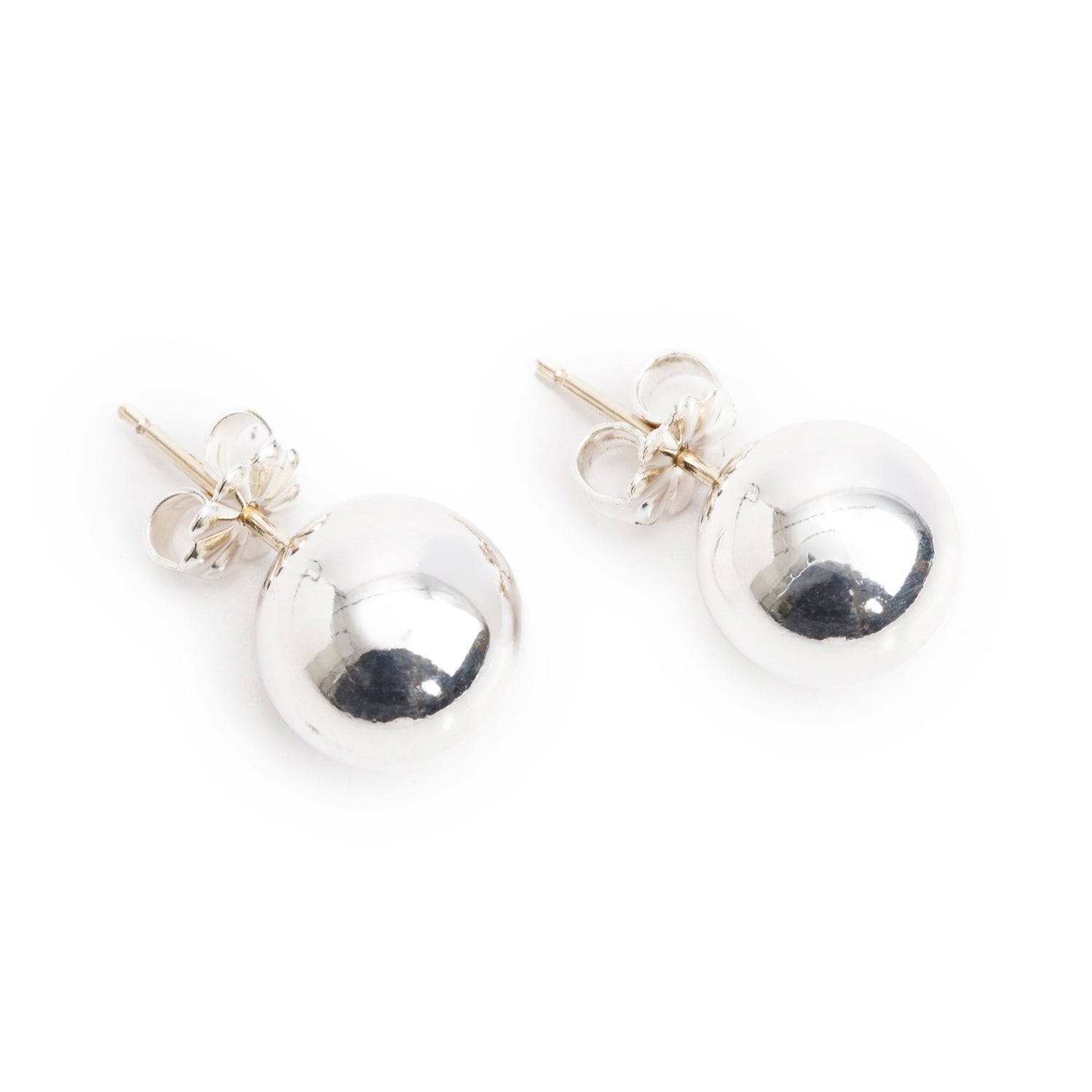 Tiffany & Co. Sterling Silver HardWear 10 MM Ball Earrings