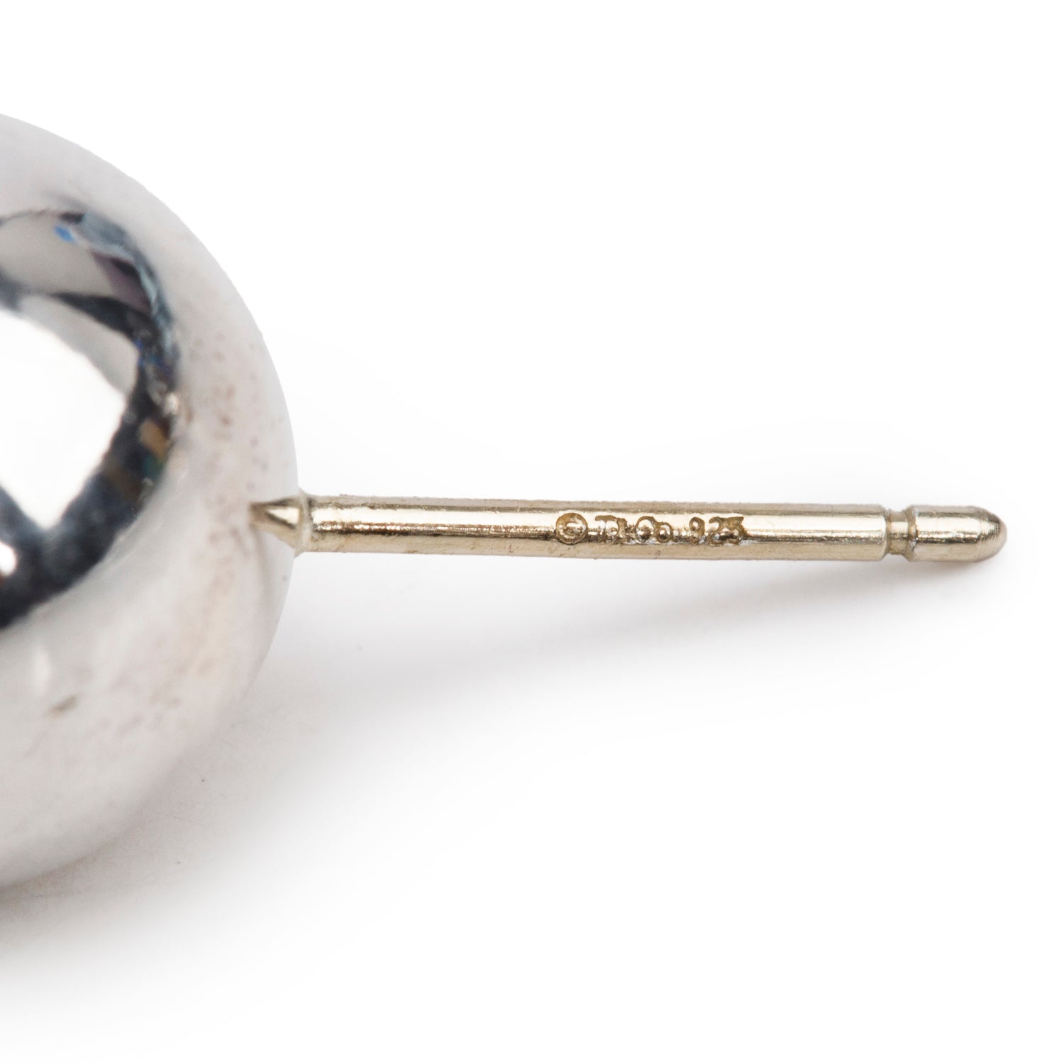 Tiffany & Co. Sterling Silver HardWear 10 MM Ball Earrings
