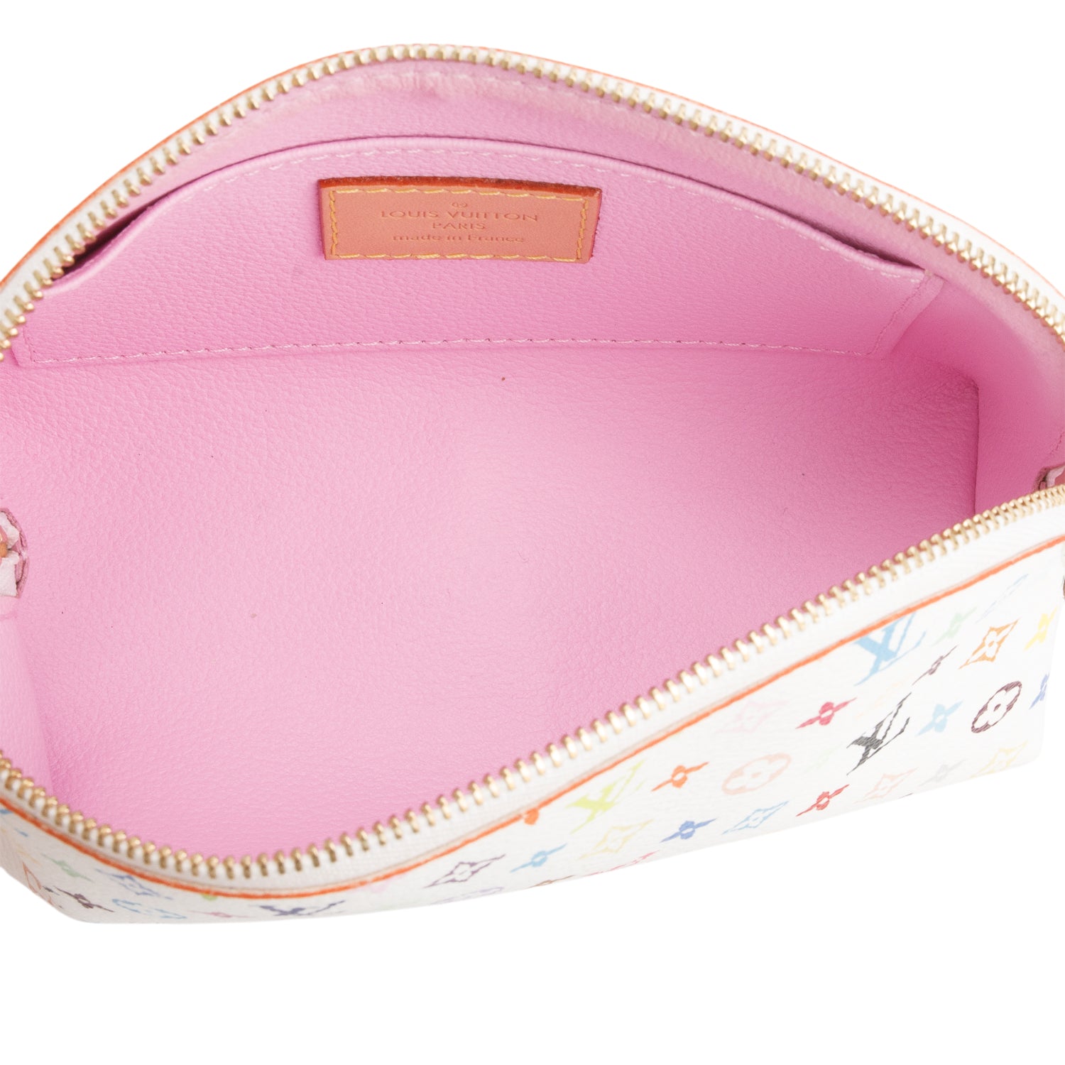 Louis Vuitton White Monogram Multicolor Cosmetic Pouch