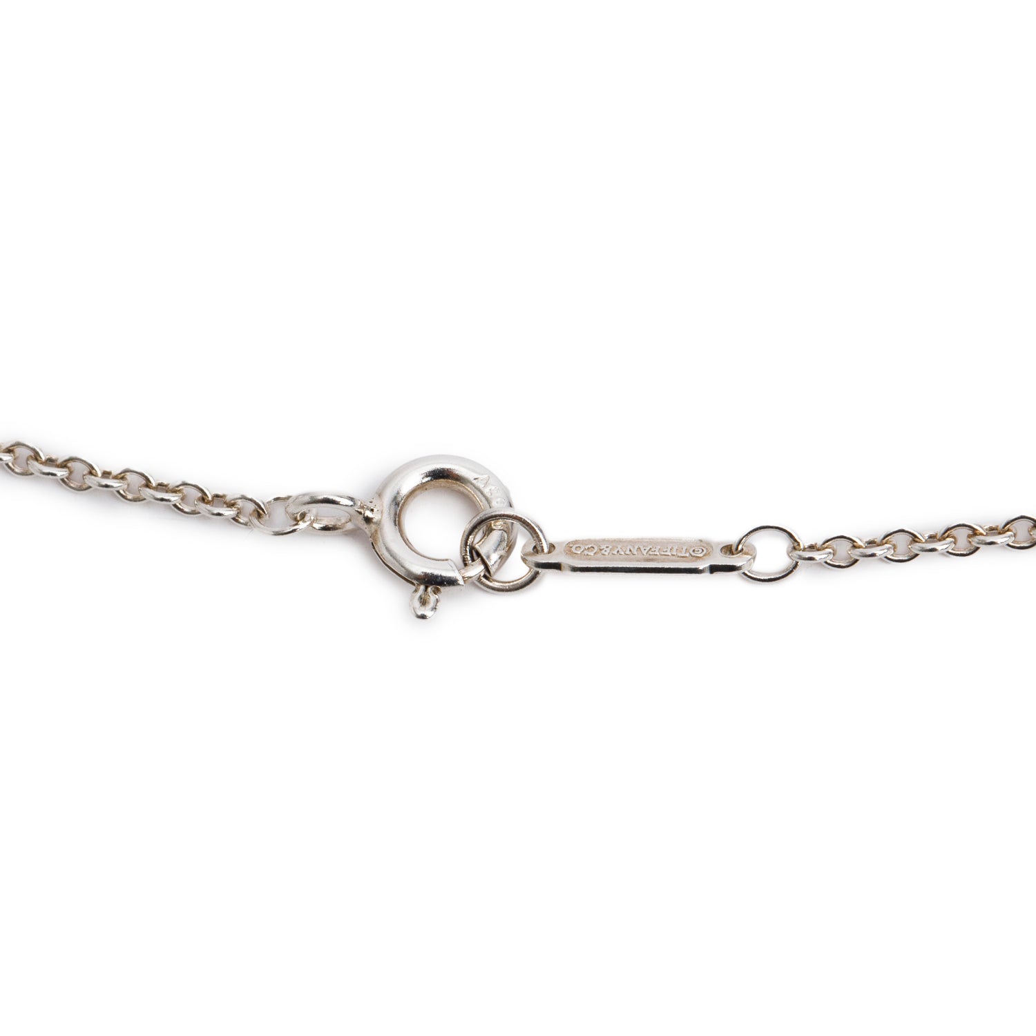 Tiffany & Co. Sterling Silver Return to Tiffany Heart Key Pendant Necklace