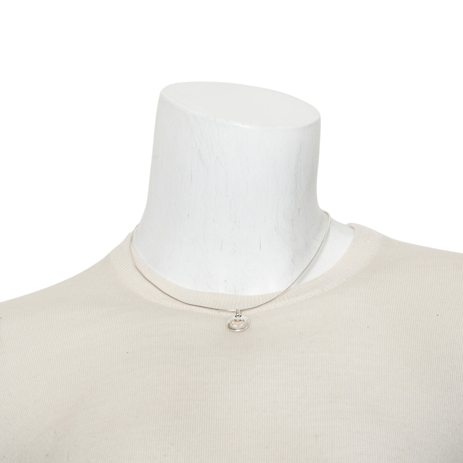 Tiffany & Co. Vintage Sterling Silver Stencil Heart Cutout Pendant Necklace