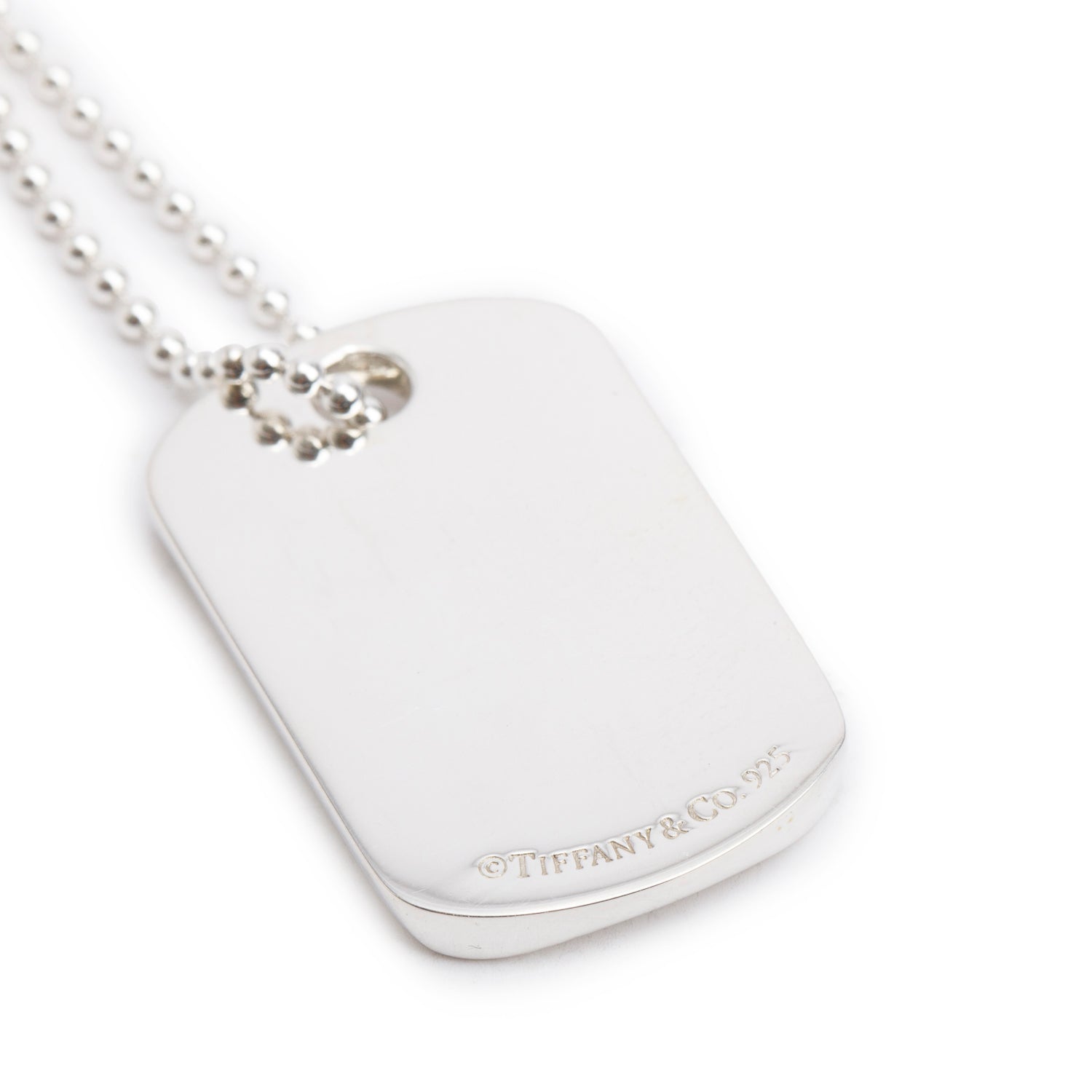 Tiffany & Co. Sterling Silver 1837 Tag Pendant Necklace