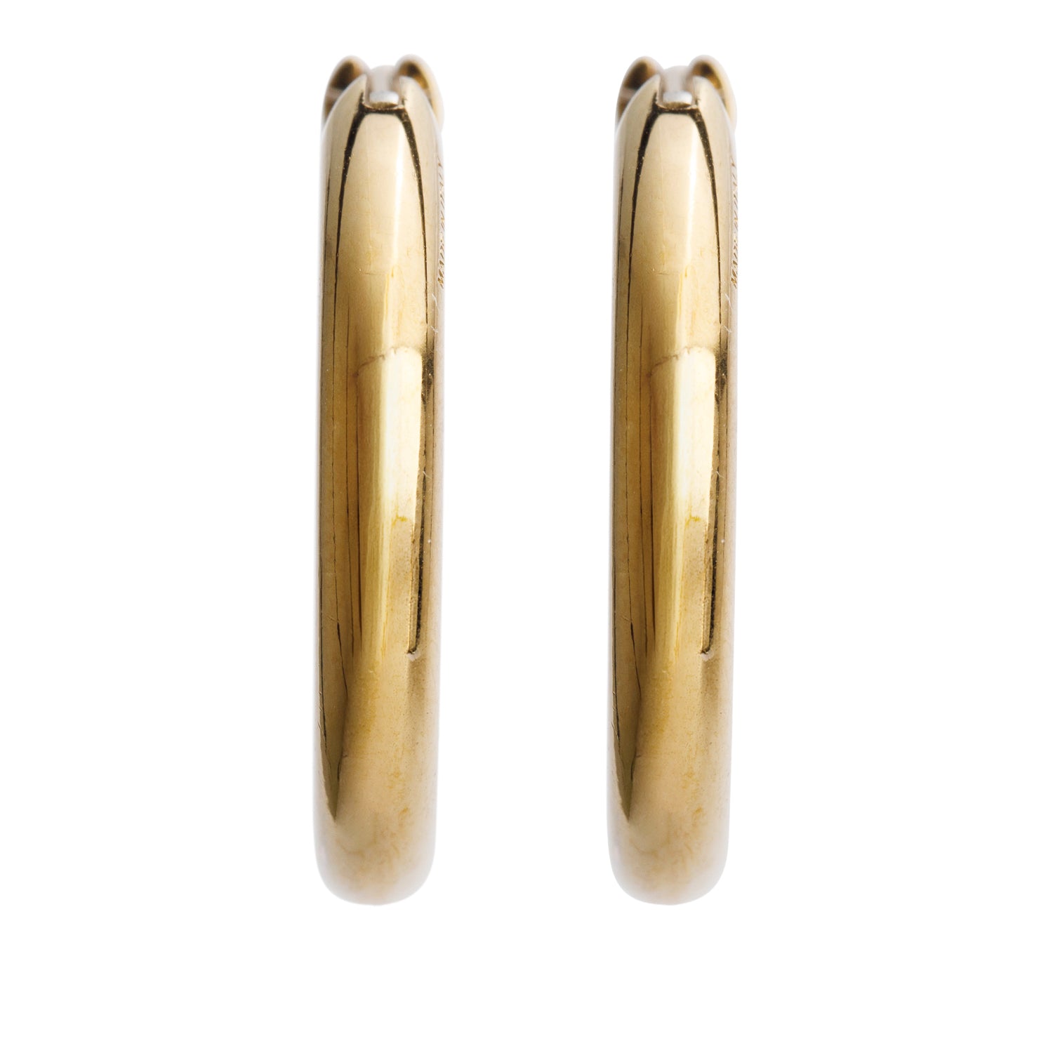 Fendi 2023 Gold-Tone Metal F is Fendi Earrings w/ Box & Receipt