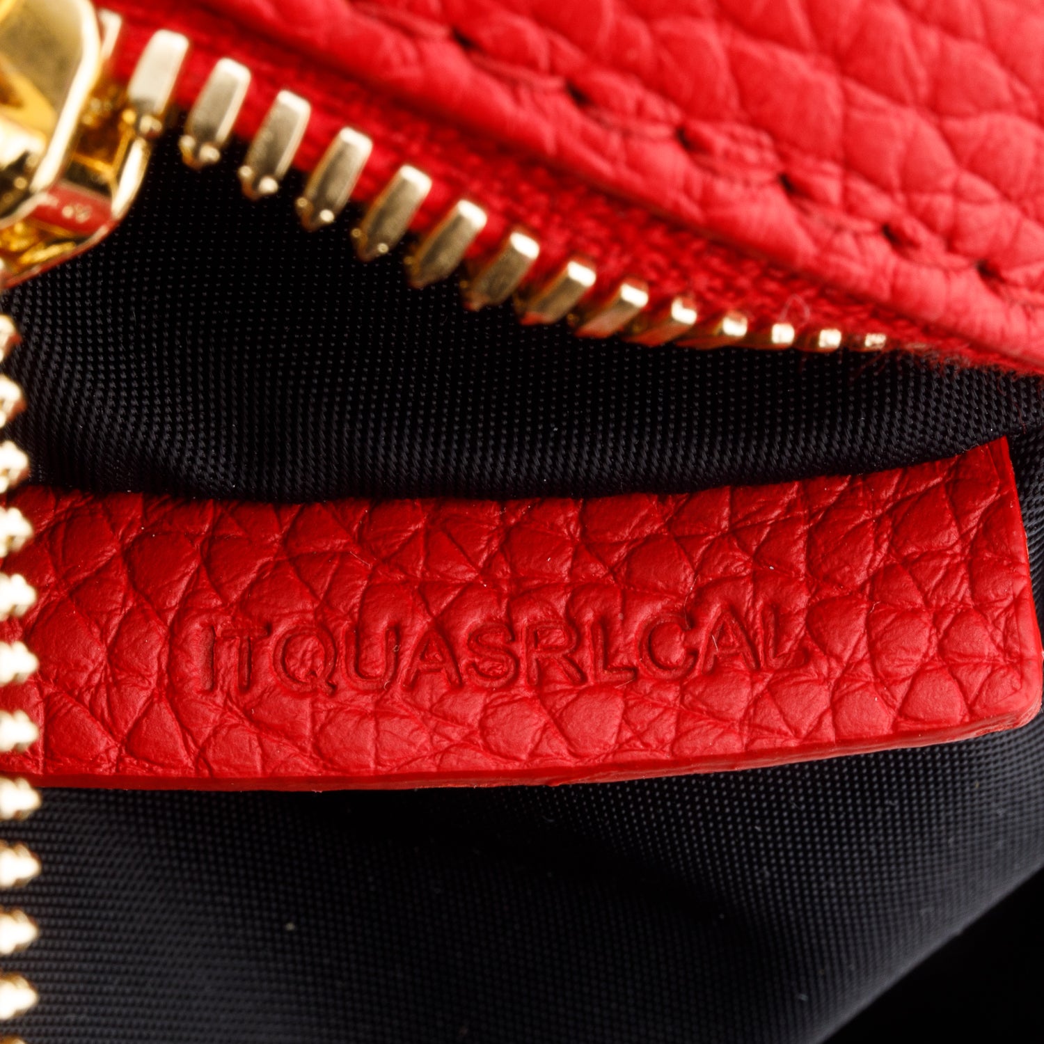 Burberry Red Calfskin Monogram Embossed Paddy Camera Bag