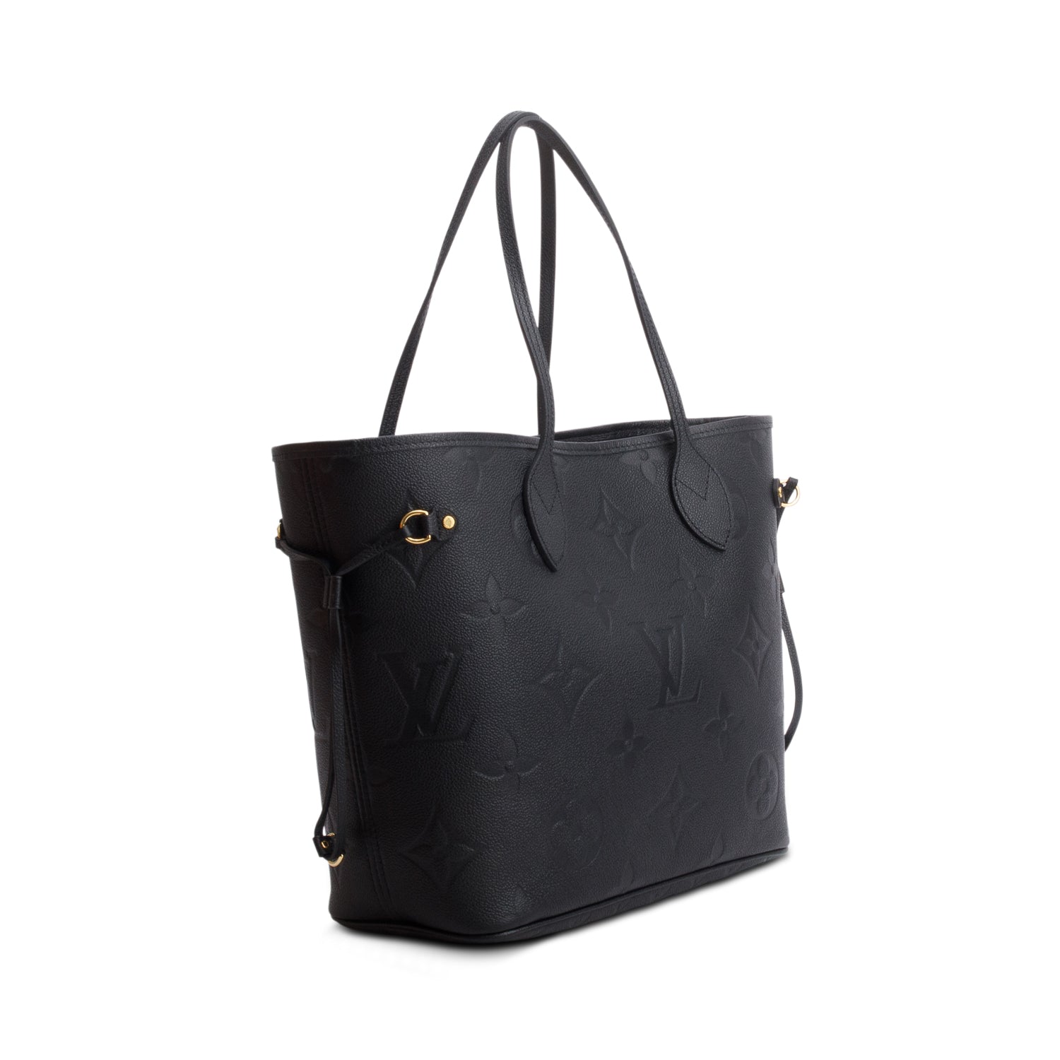 Louis Vuitton 2022 Black Empreinte Monogram Giant Neverfull MM w/ Box, Pouch & Receipt